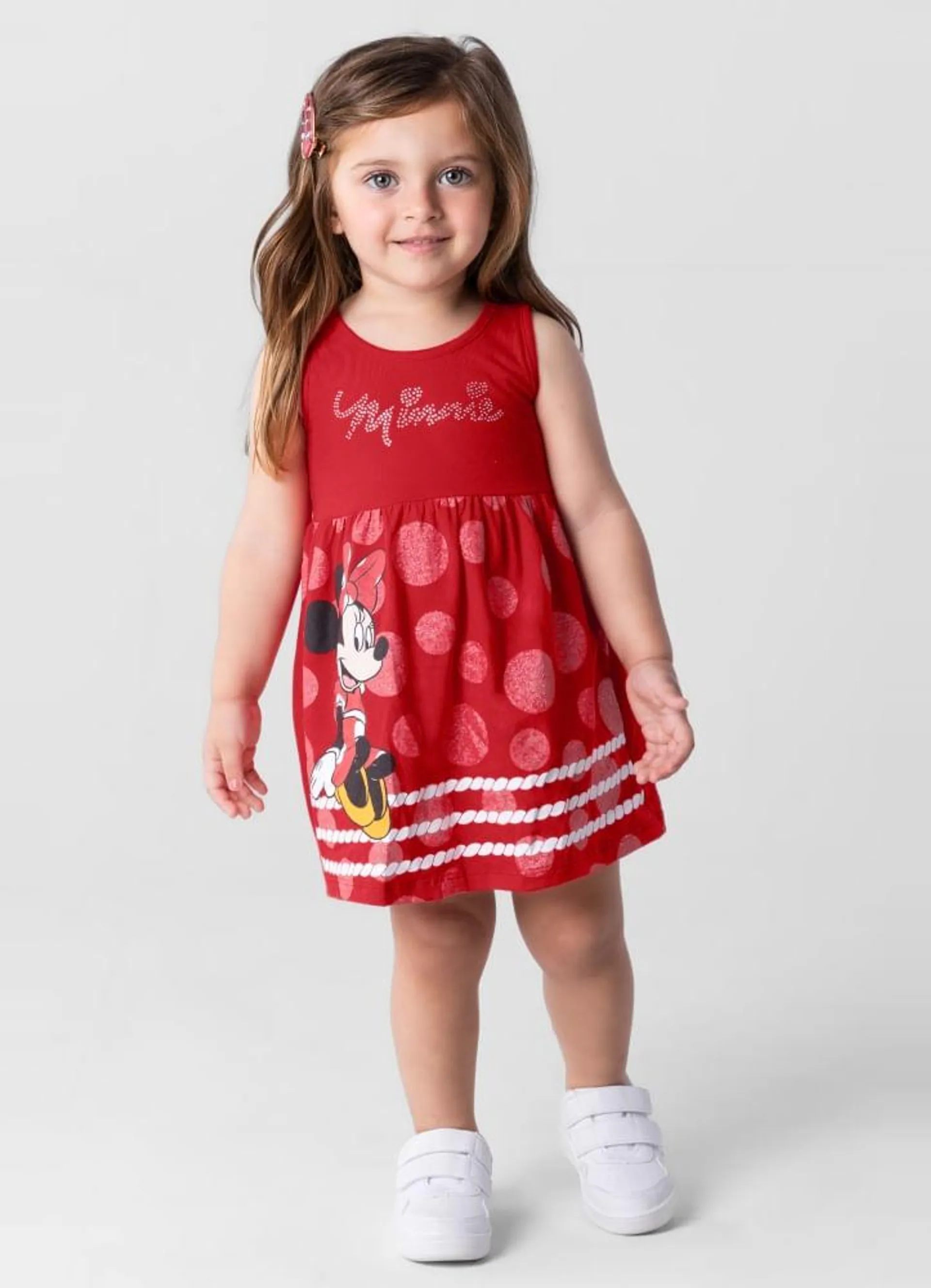 Vestido Minnie Mouse Infantil Menina Brandili