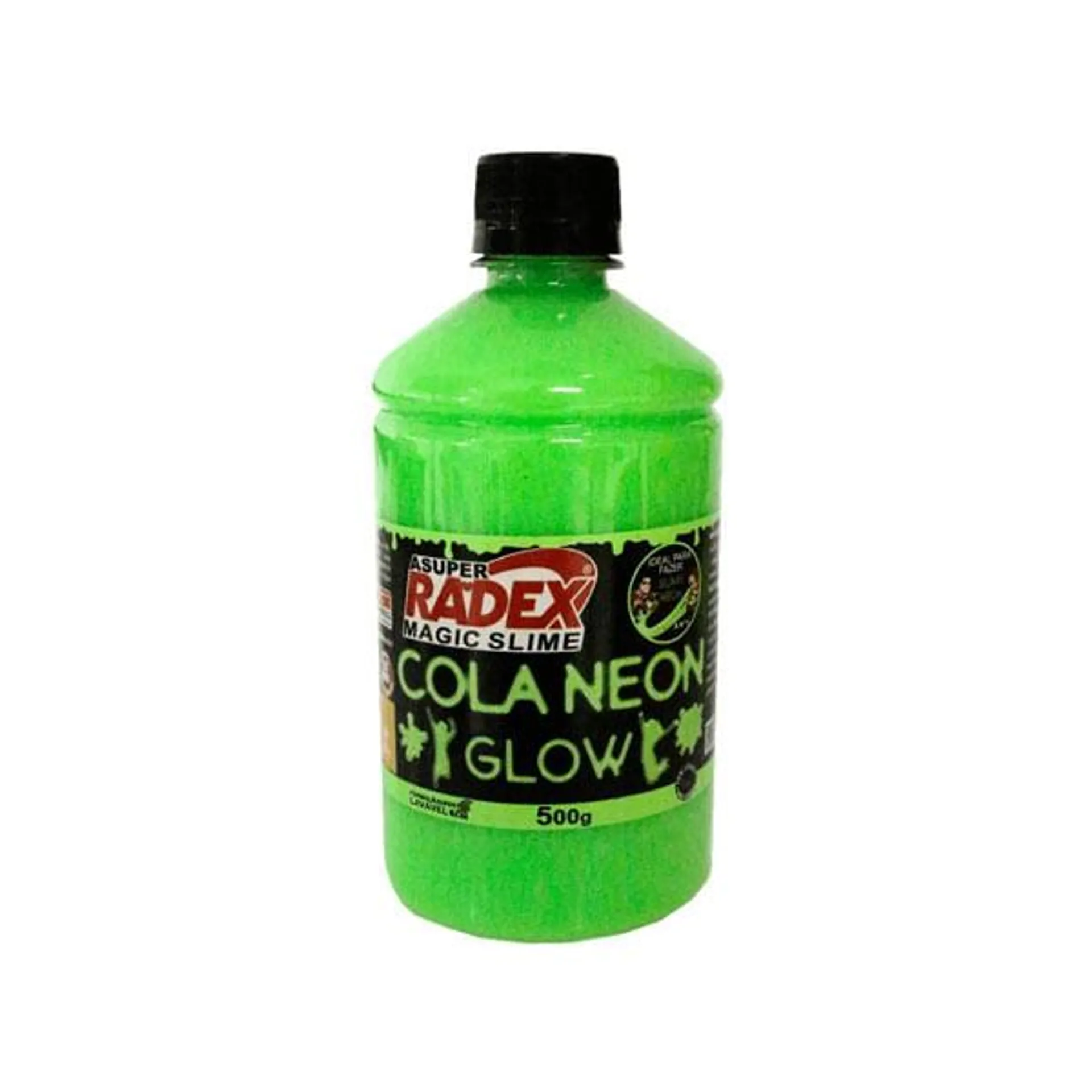 Cola Glow Slime Neon Vd 500g Radex