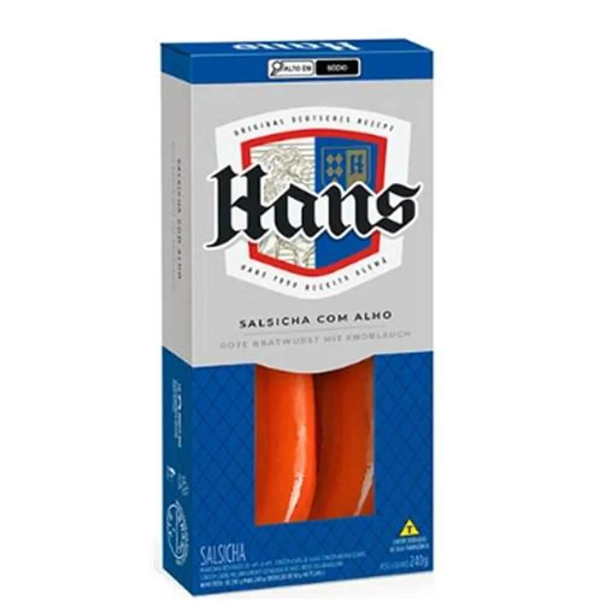 Salsicha com Alho Hans 240g