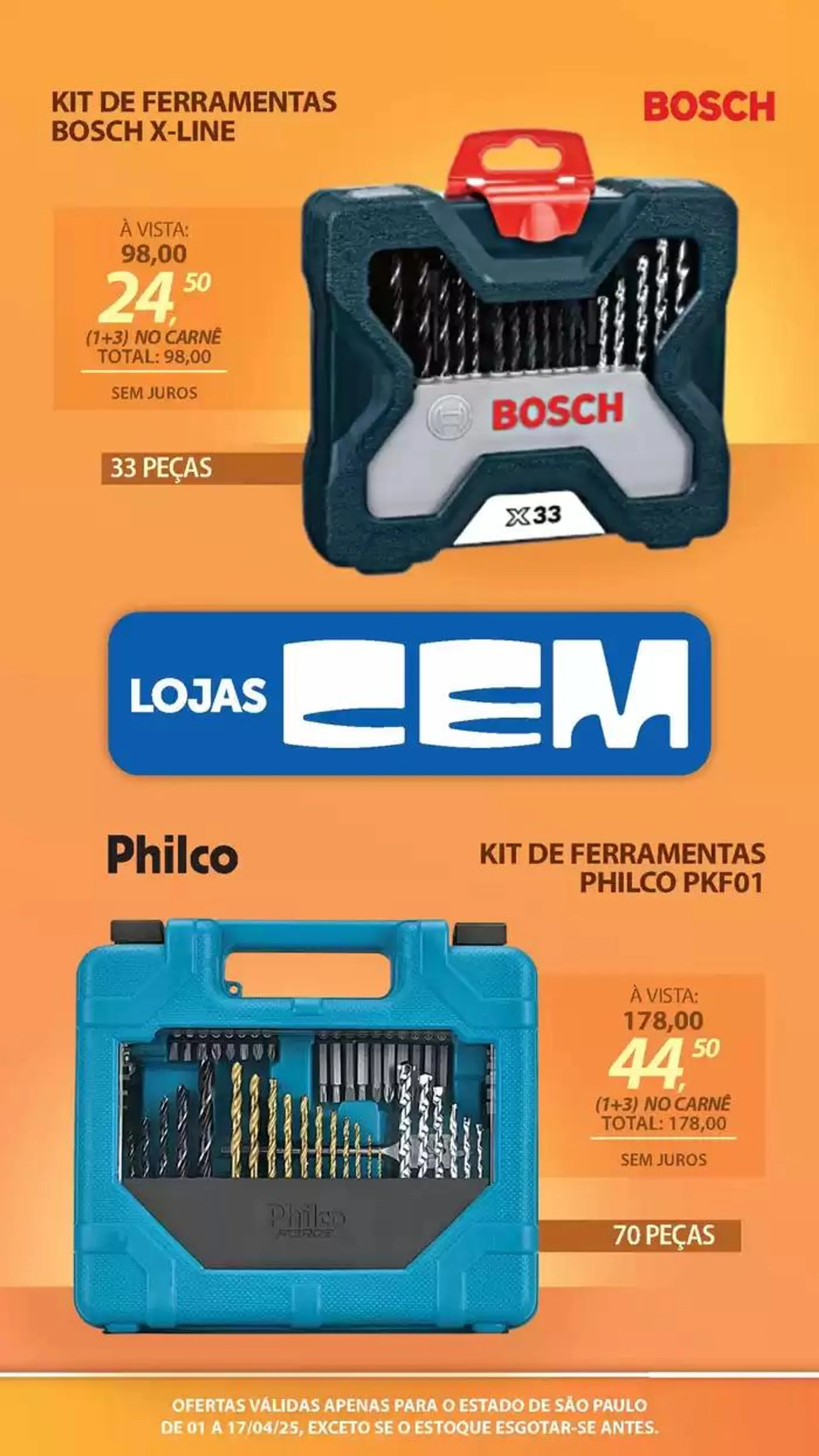 Encarte de Encarte Lojas Cem 3 de abril até 17 de abril 2025 - Pagina 113