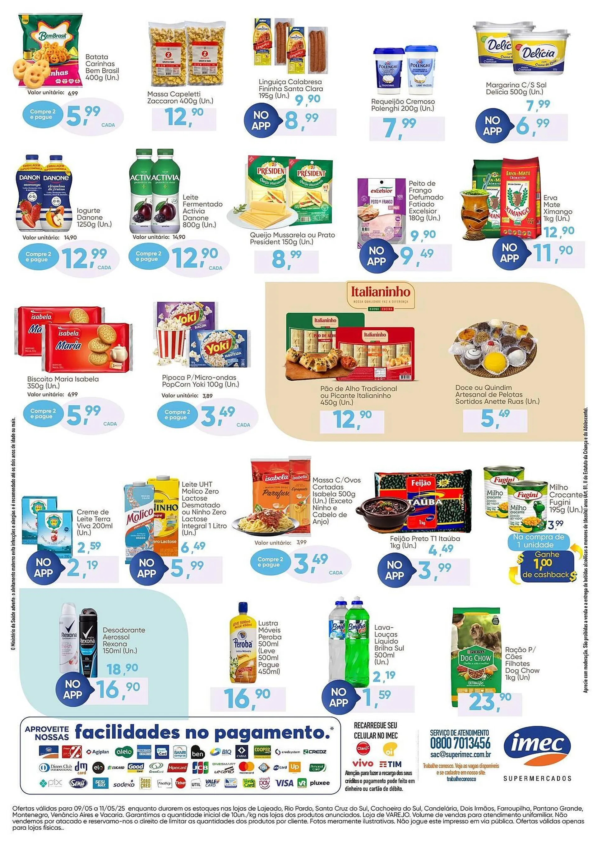 Encarte de Catálogo Imec Supermercados 8 de maio até 11 de maio 2025 - Pagina 2