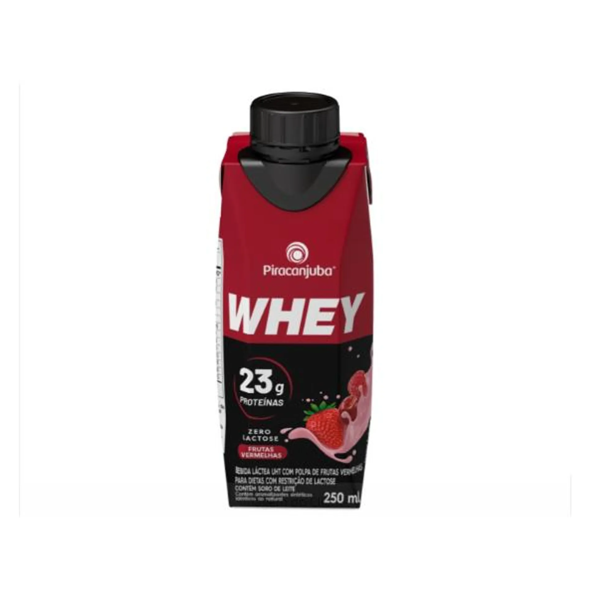 Bebida Láctea Piracanjuba Whey Frutas Vermelhas 23g 250ml