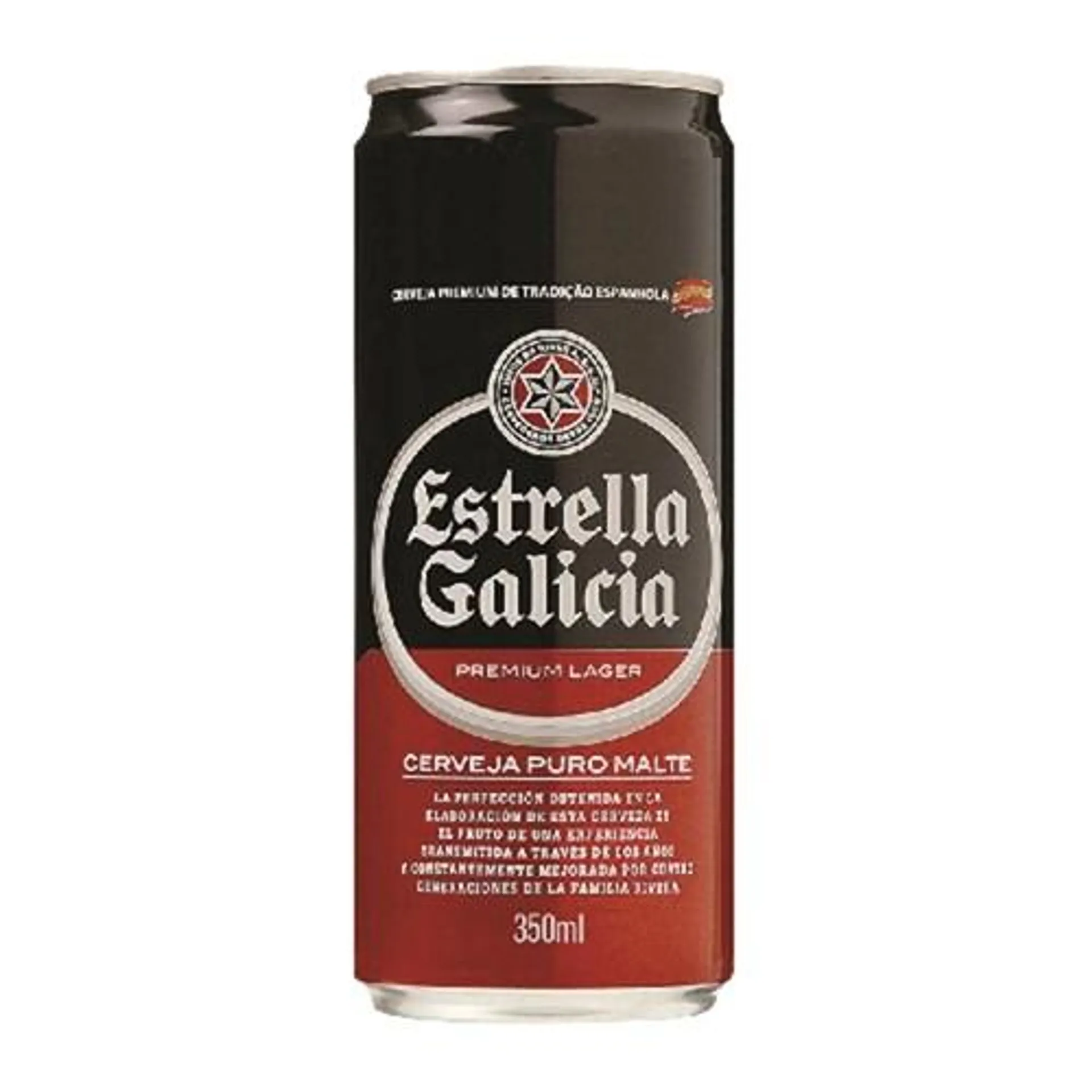 Cerveja Estrella Galicia Puro Malte Lata 350ml