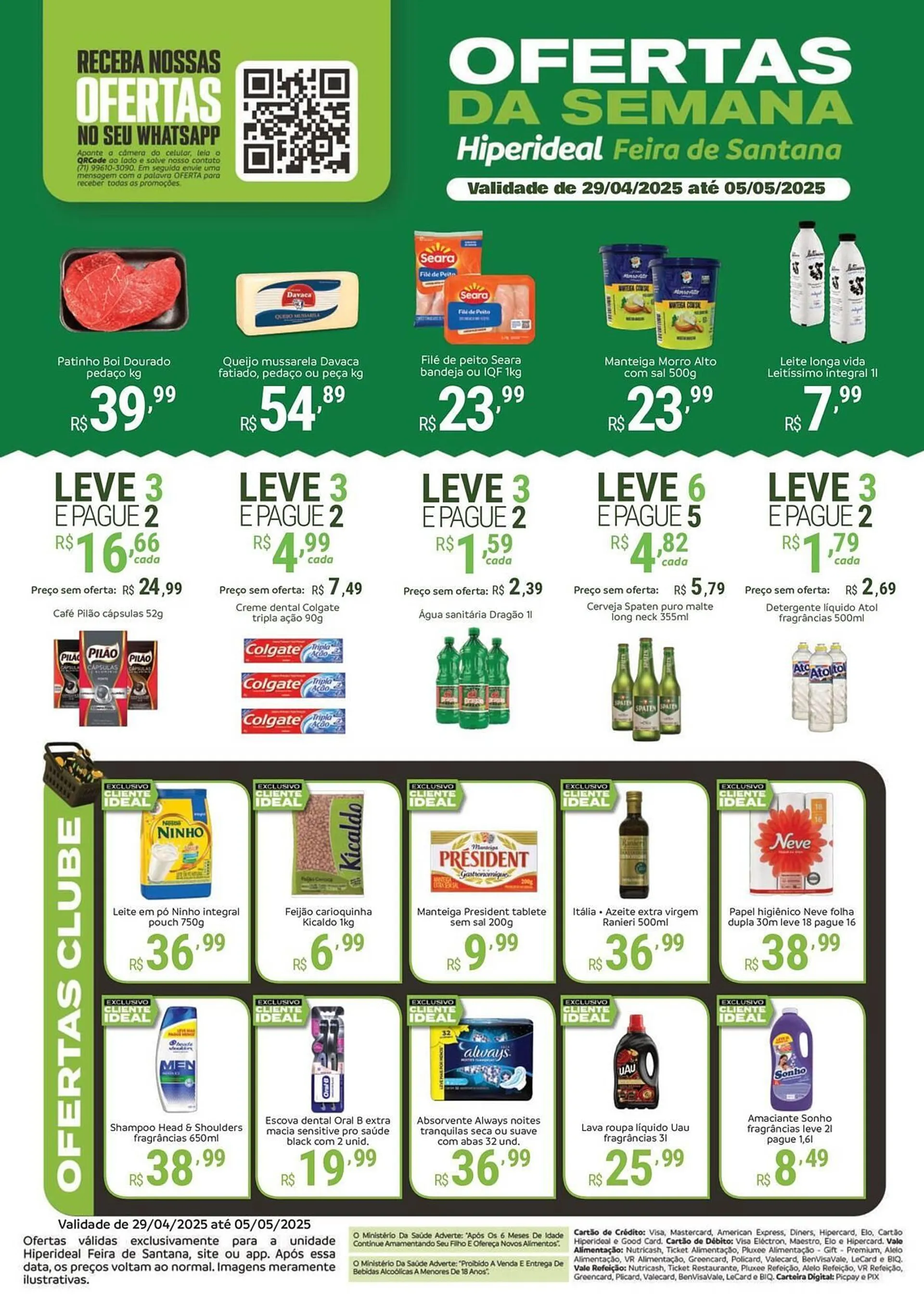 Encarte de Catálogo Hiperideal Supermercados 29 de abril até 5 de maio 2025 - Pagina 1