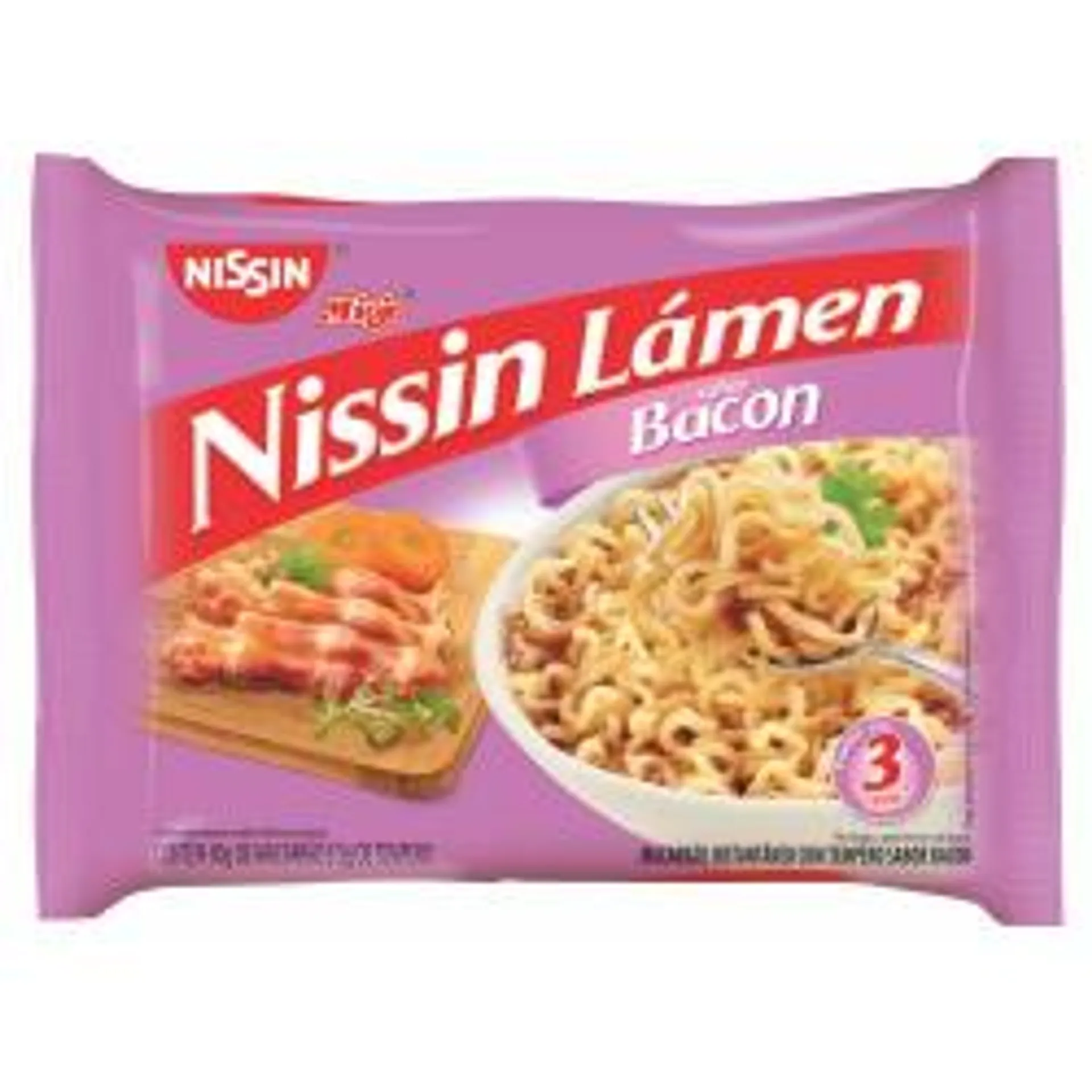 Macarrão Instantâneo Nissin Miojo Bacon 80g