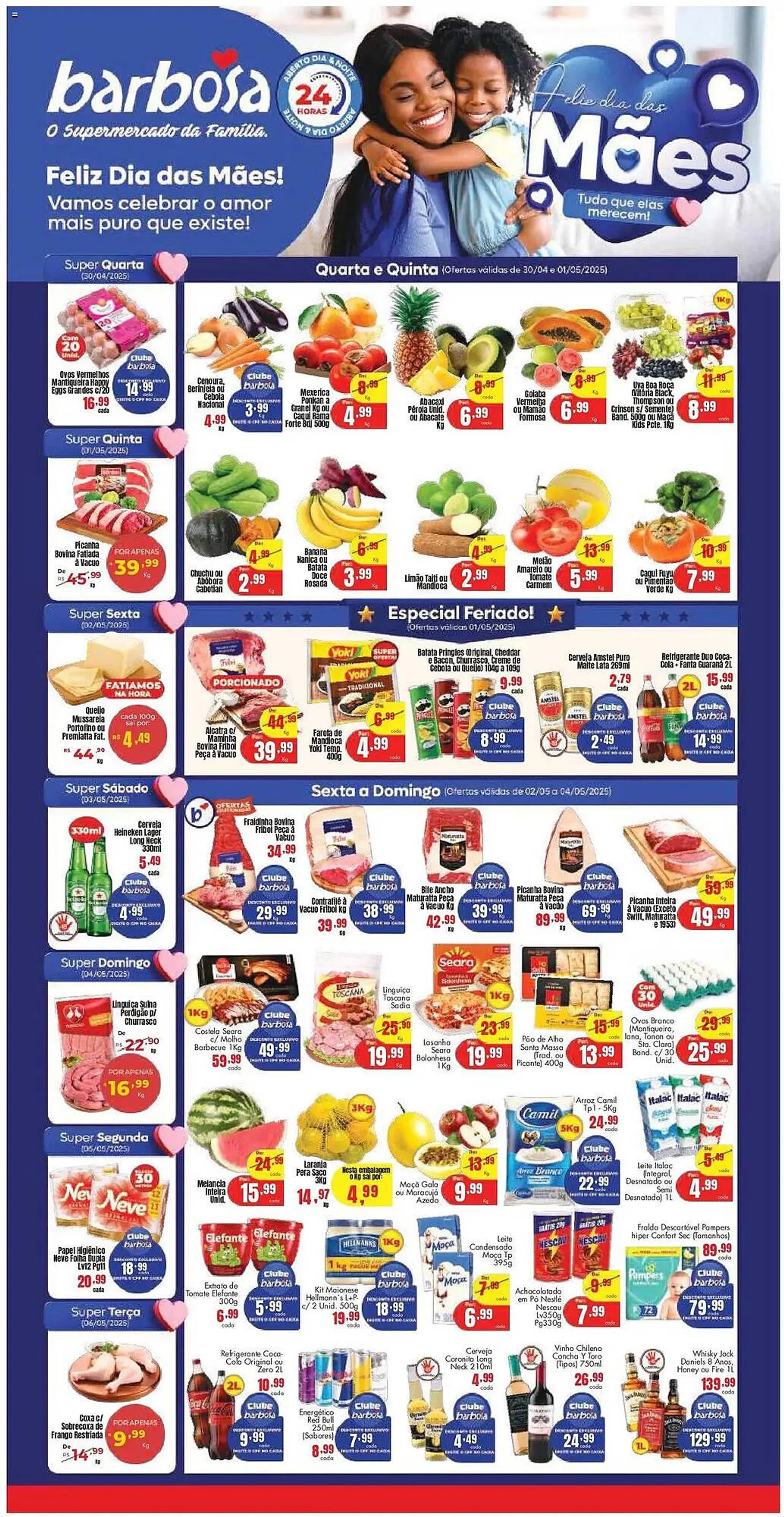 Encarte de Catálogo Barbosa Supermercados 30 de abril até 6 de maio 2025 - Pagina 1