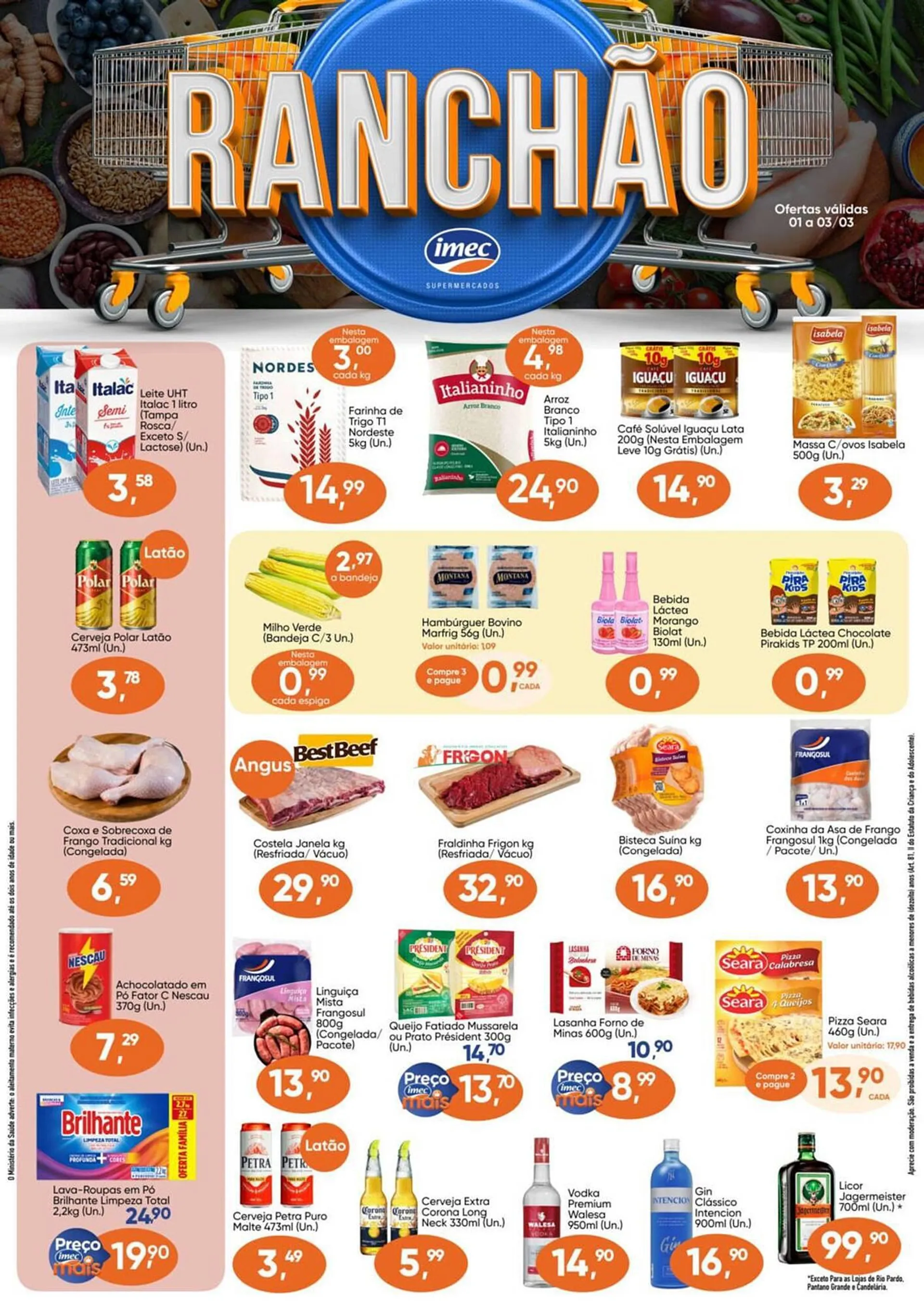 Encarte de Catálogo Imec Supermercados 1 de março até 3 de março 2024 - Pagina 