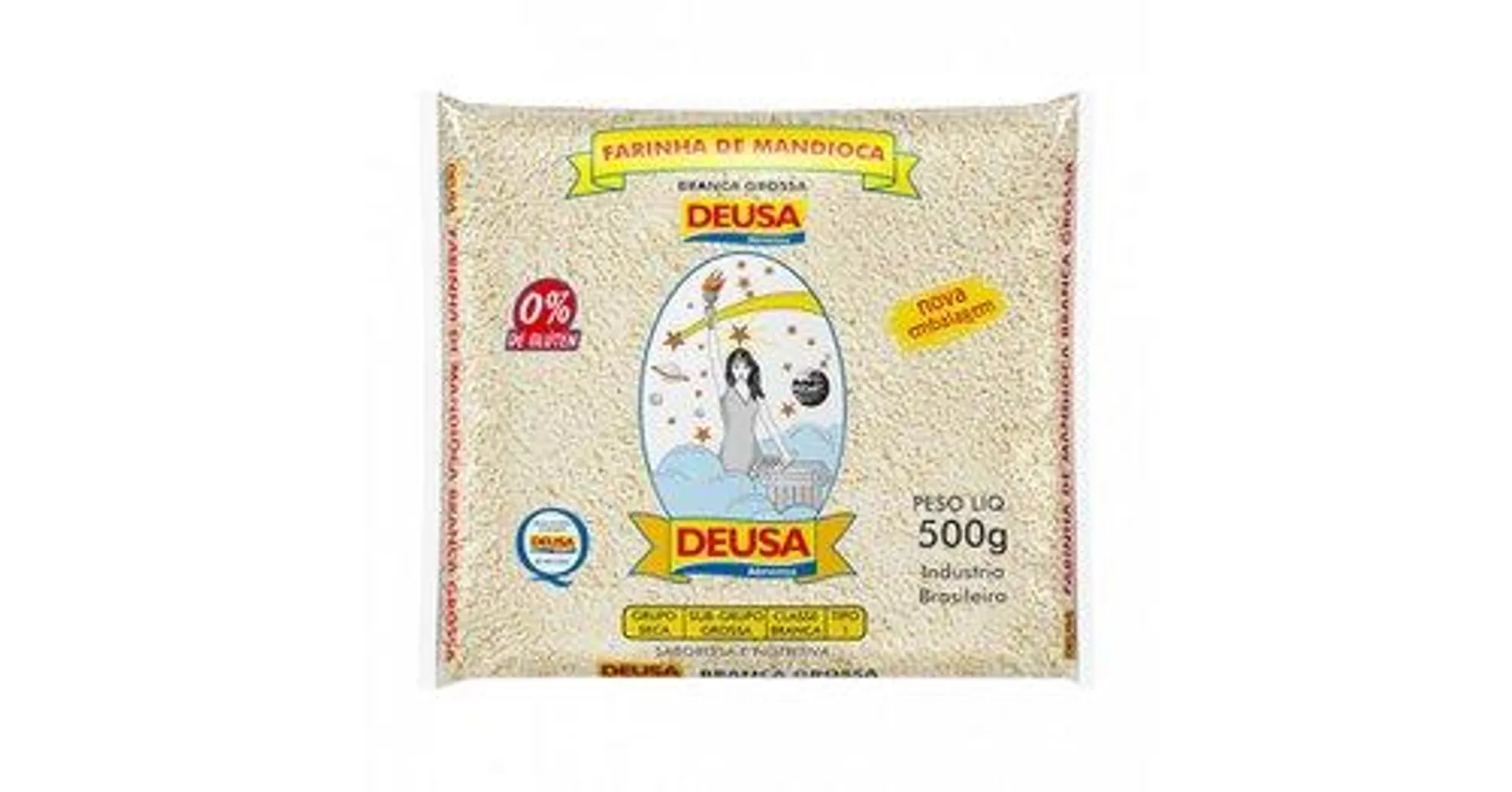 Farinha de Mandioca Deusa Branca Grossa 500 g