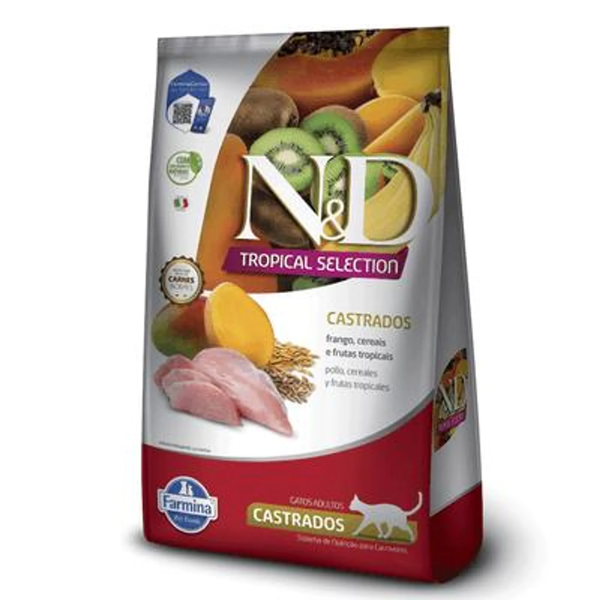 Ração N&D Tropical Selection Gatos Castrados Frango 400 g