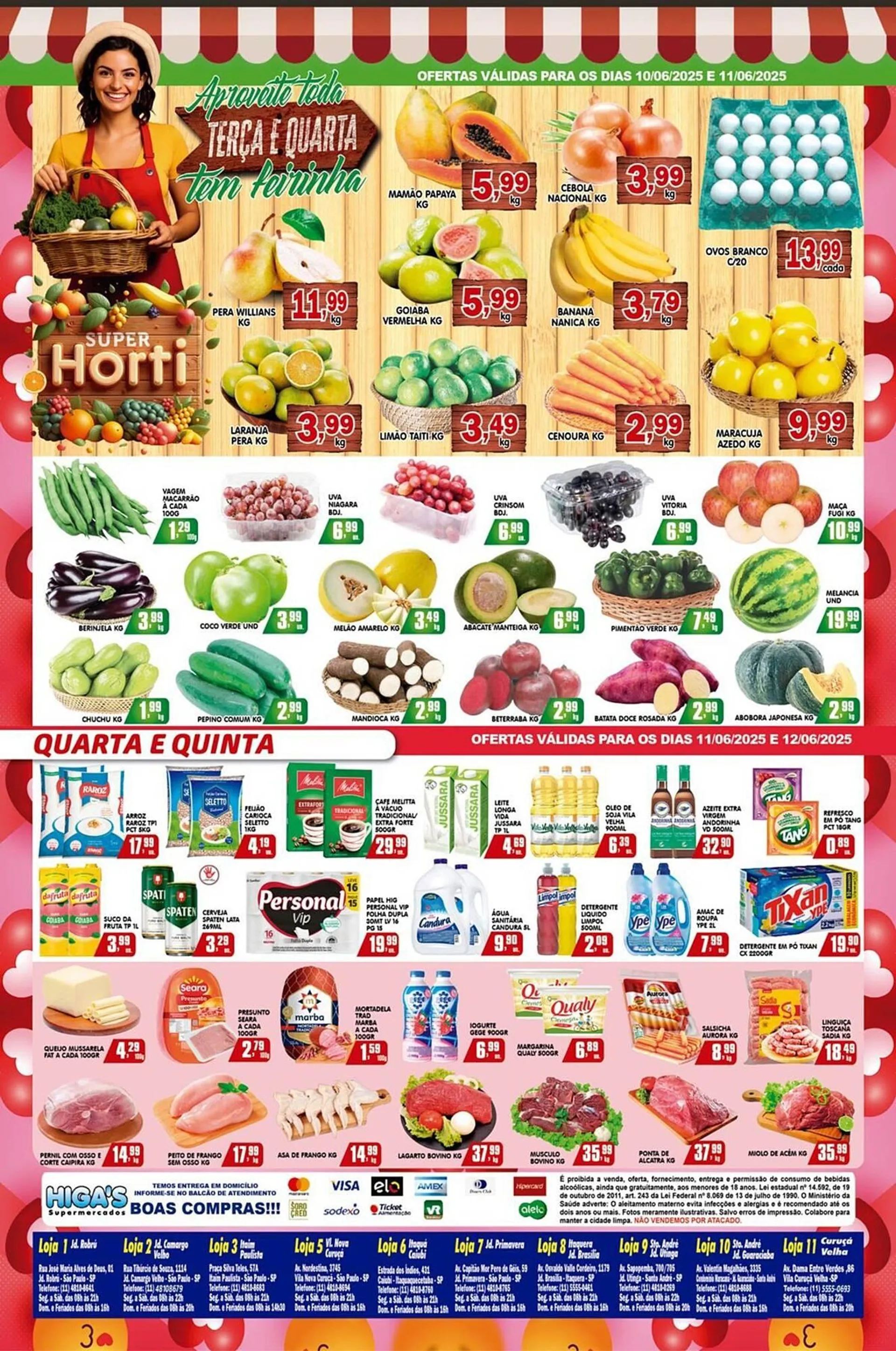 Encarte de Catálogo Higa's Supermercado 11 de junho até 17 de junho 2025 - Pagina 3
