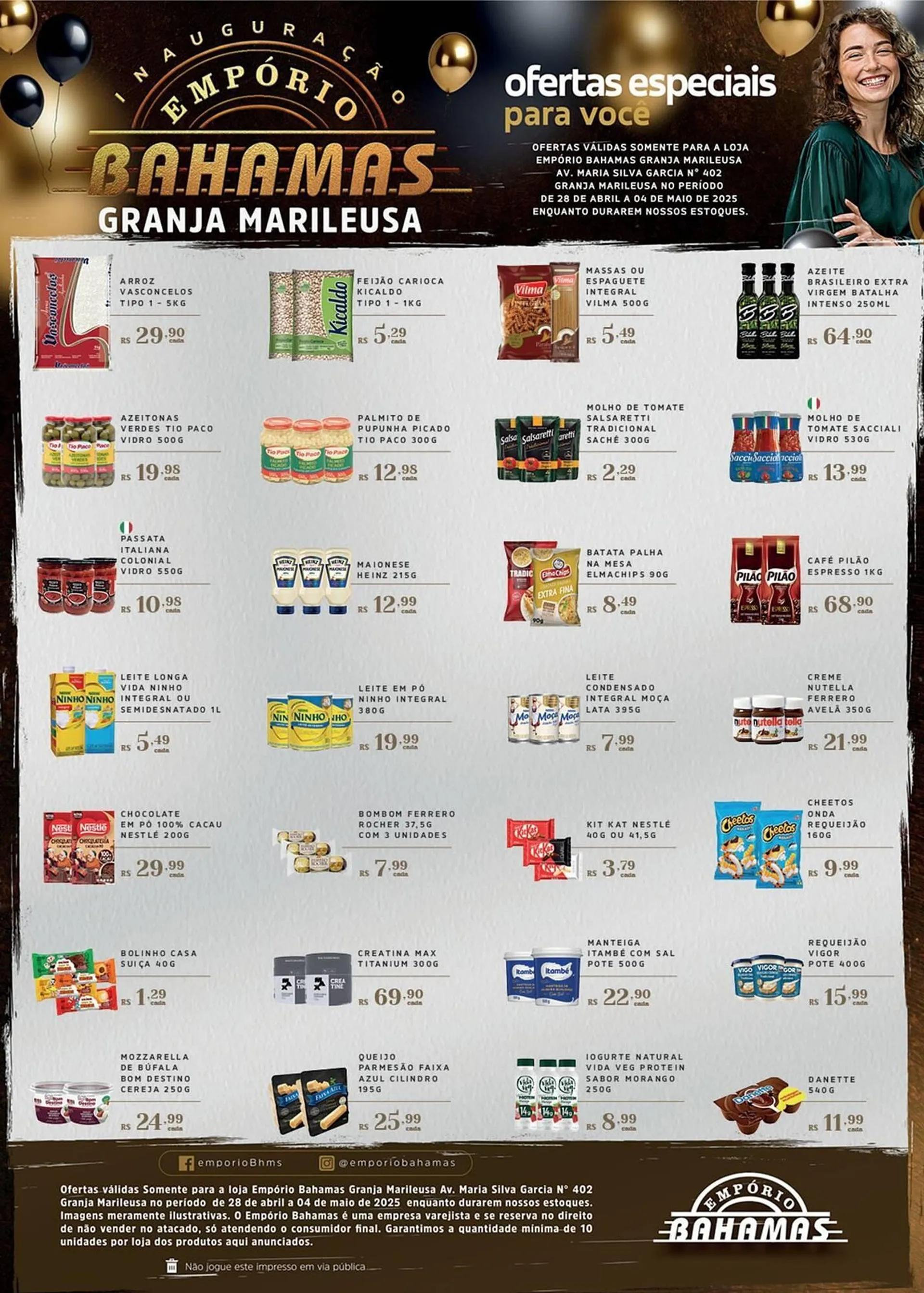 Encarte de Catálogo Empório Bahamas 28 de abril até 4 de maio 2025 - Pagina 1