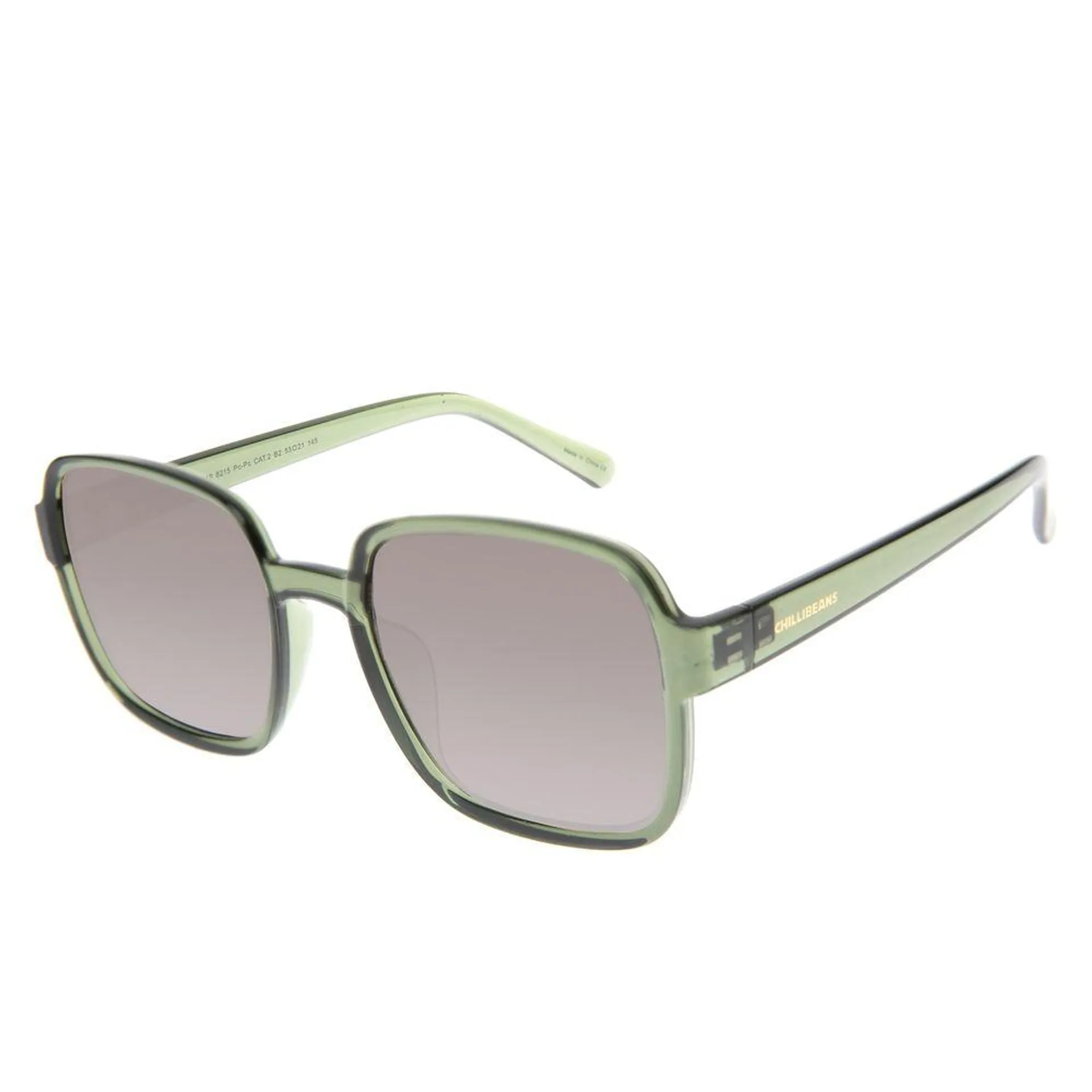 Óculos de Sol Feminino Chilli Beans Fashion Quadrado Verde - OC.CL.4349.8215 M