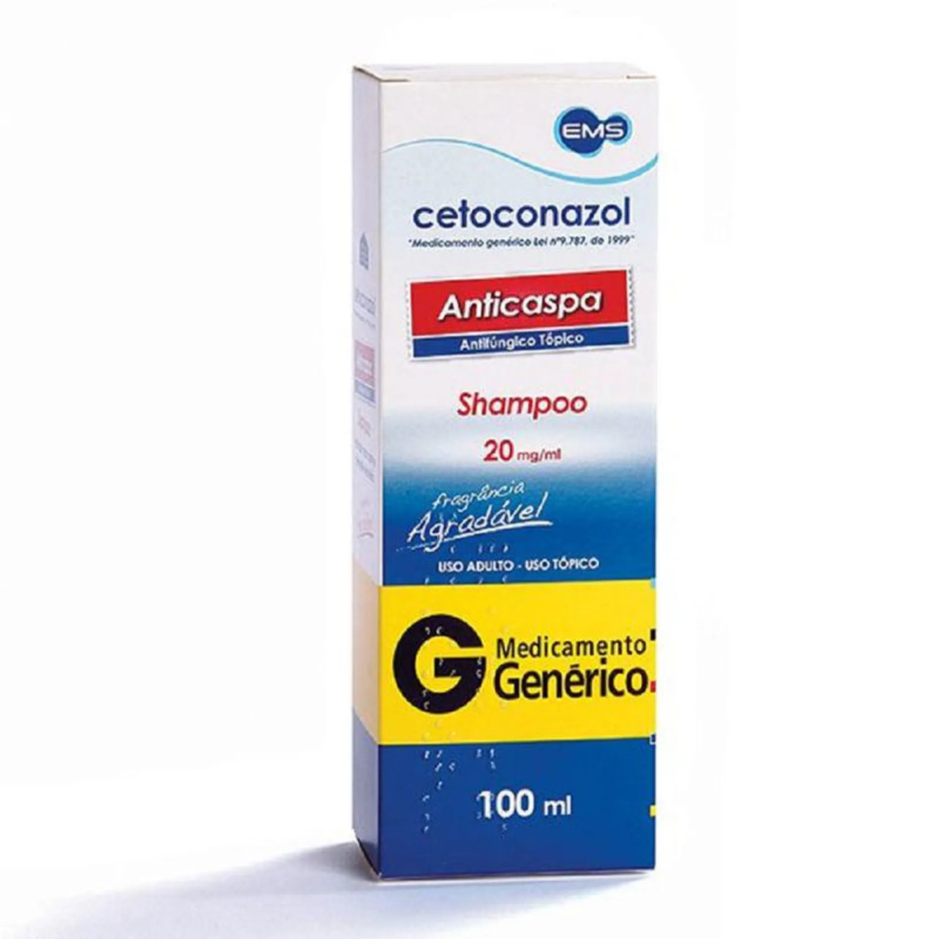 Cetoconazol 20mg/ml Ems Generico Shampoo 100ml