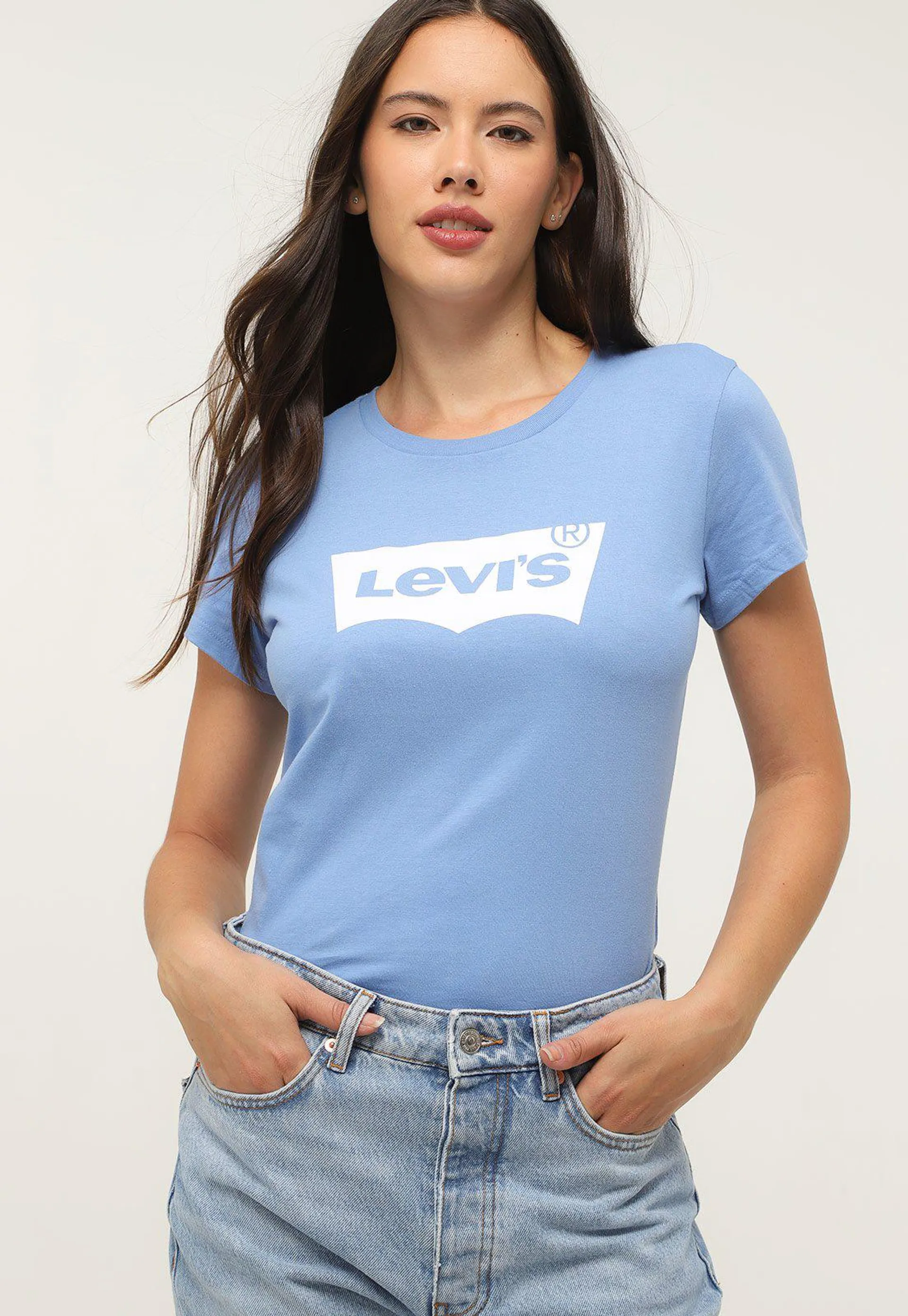 Camiseta Levis Reta Logo Azul