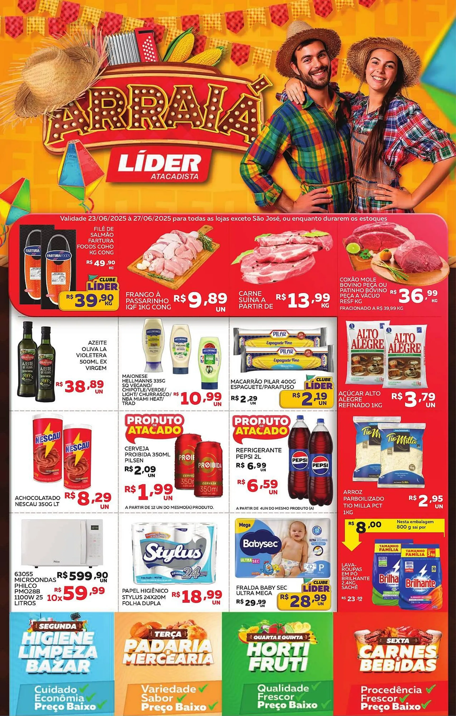 Encarte de Catálogo Lider Atacadista 23 de junho até 27 de junho 2025 - Pagina 1
