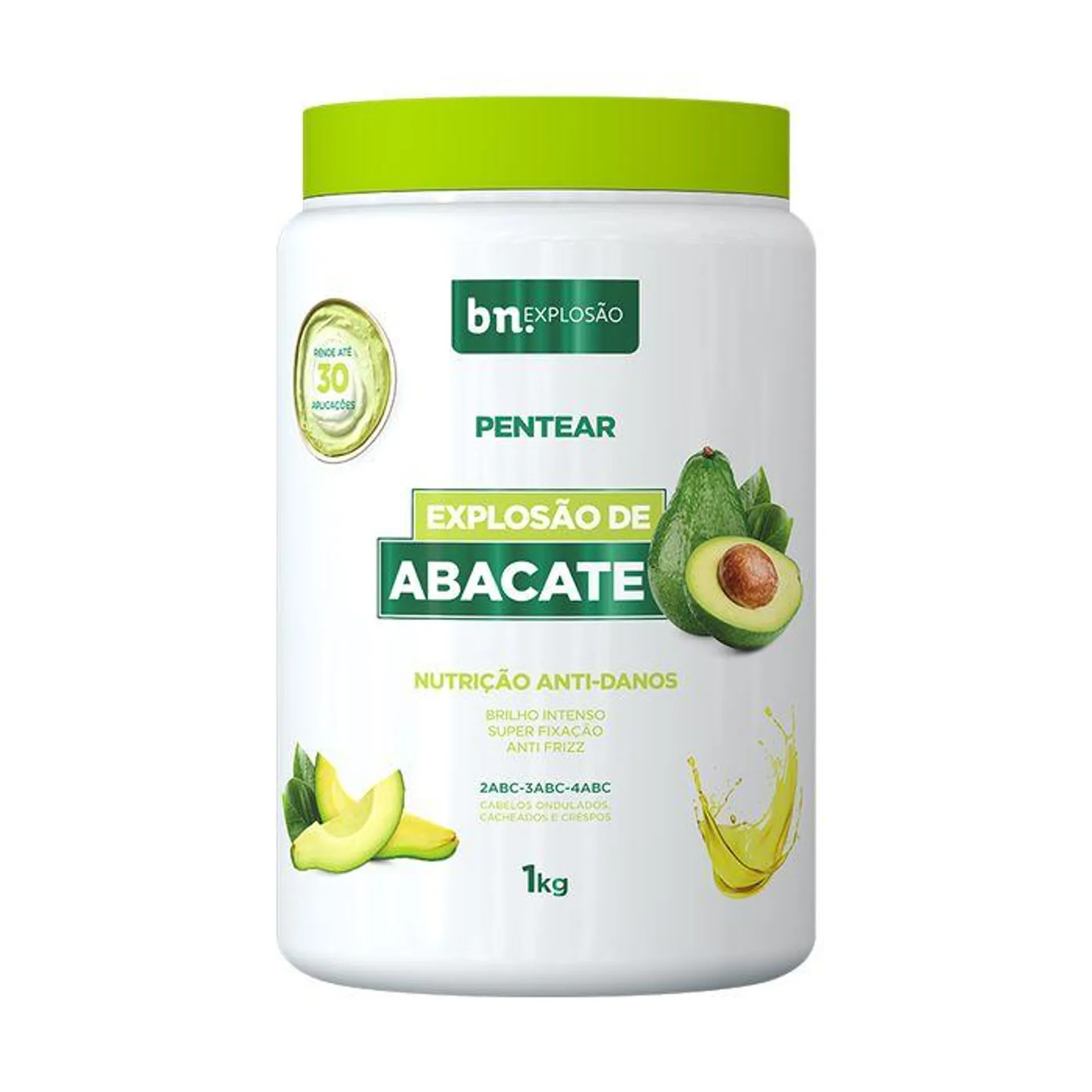 Beleza Natural Creme de Pentear Explosao de Abacate 1kg