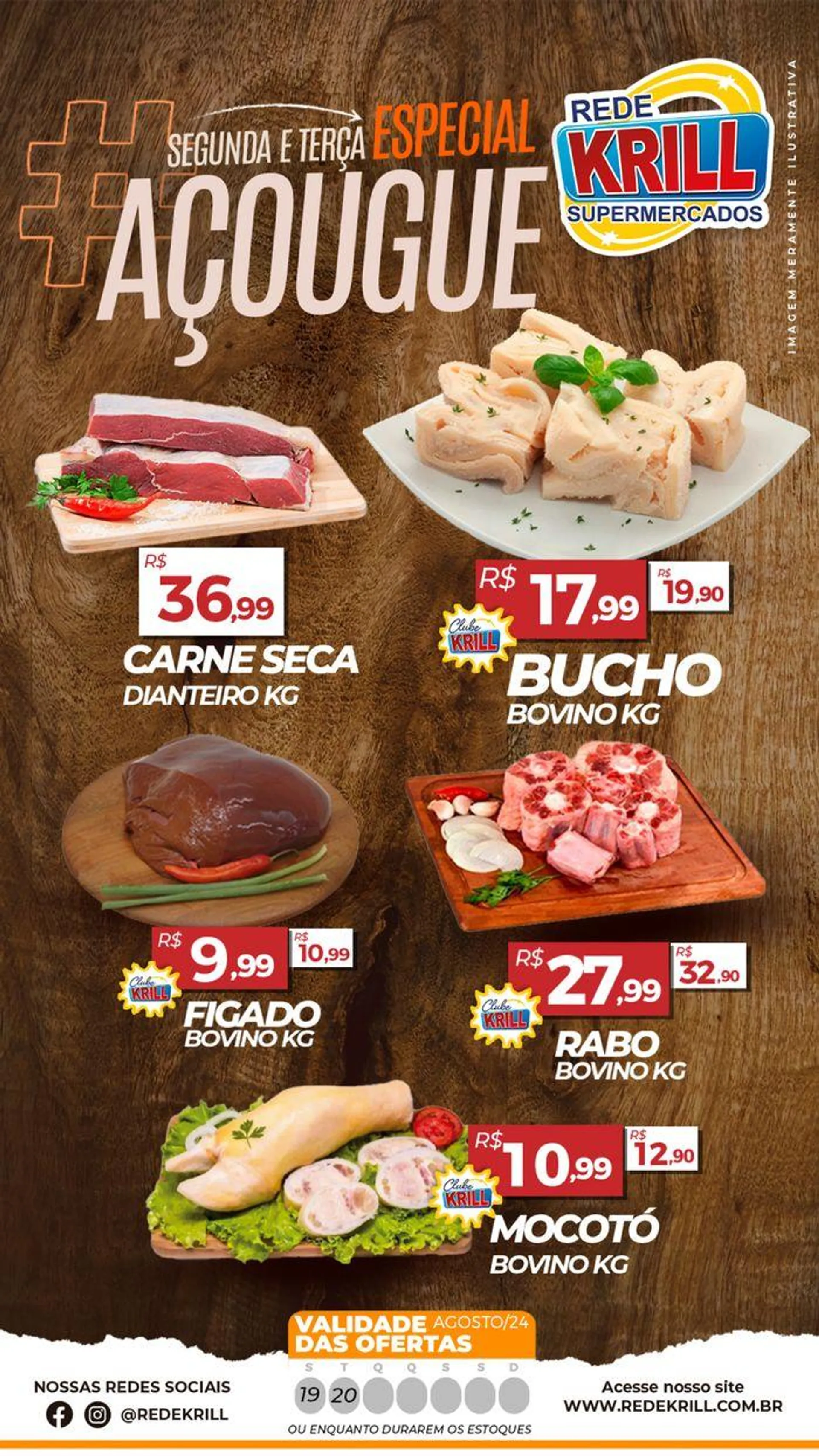 Encarte de Oferta Rede Krill 19 de agosto até 20 de agosto 2024 - Pagina 1