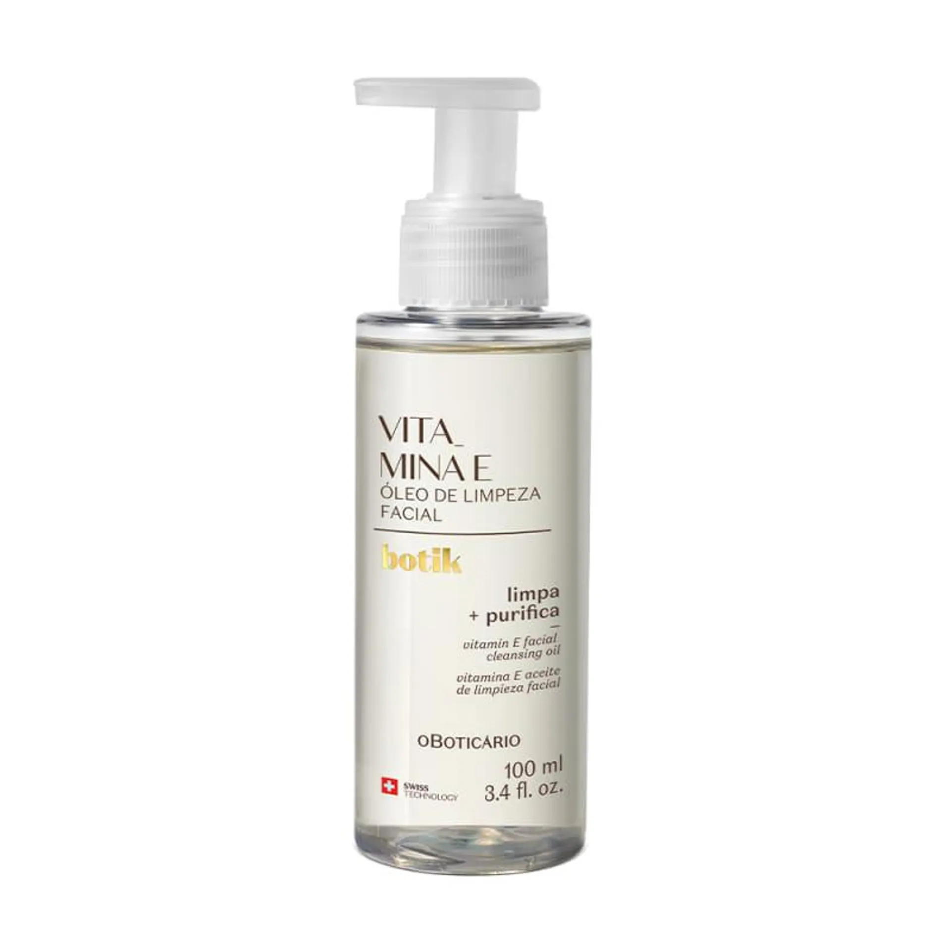 Óleo de Limpeza Facial Vitamina E Botik 100ml
