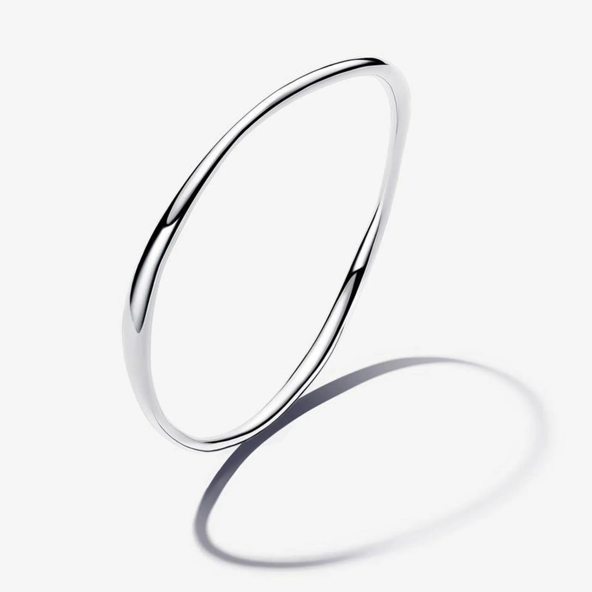 Bracelete De Prata Rigido Ondulado