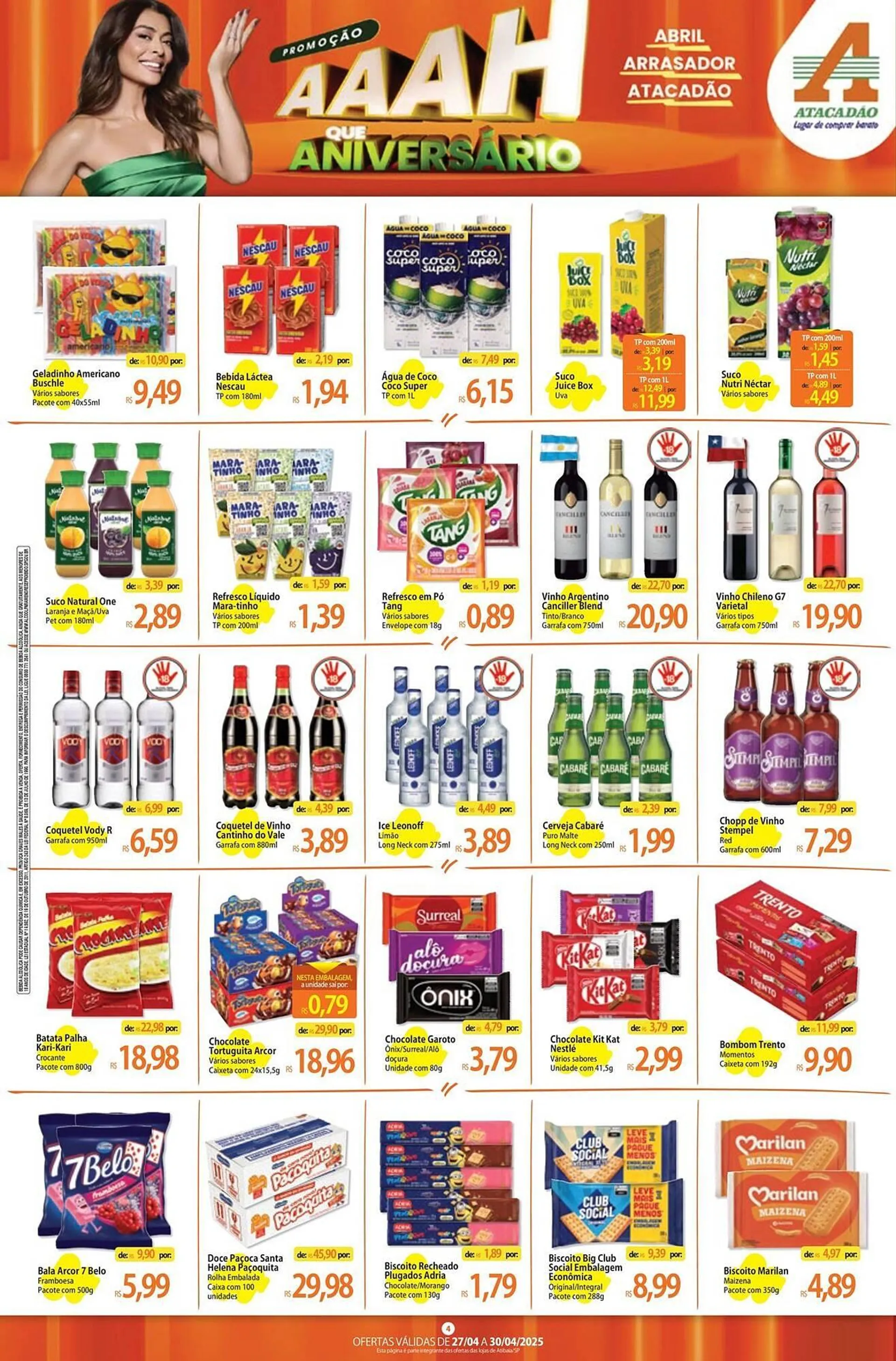 Encarte de Catálogo Atacadão 28 de abril até 30 de abril 2025 - Pagina 4