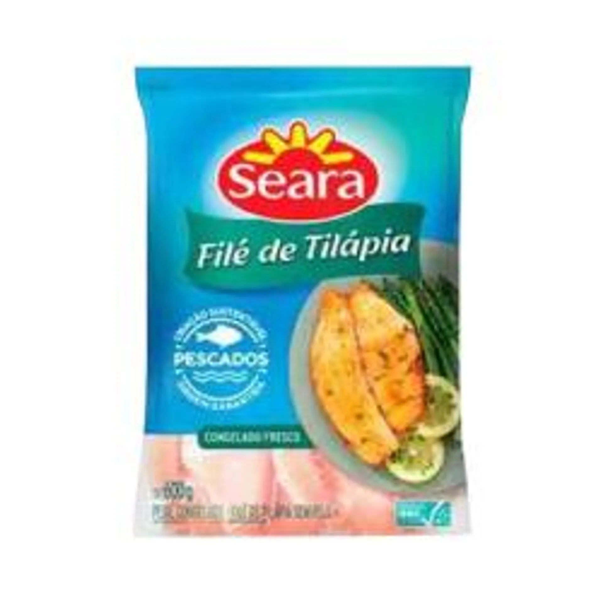 File Peixe Tilapia Seara Cong 600g