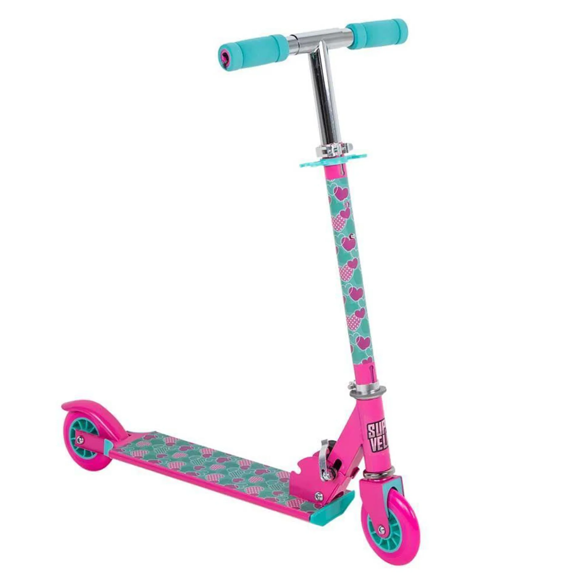 Patinete 2 Rodas Dobrável Radical Rosa Havan Toys - HBR0437