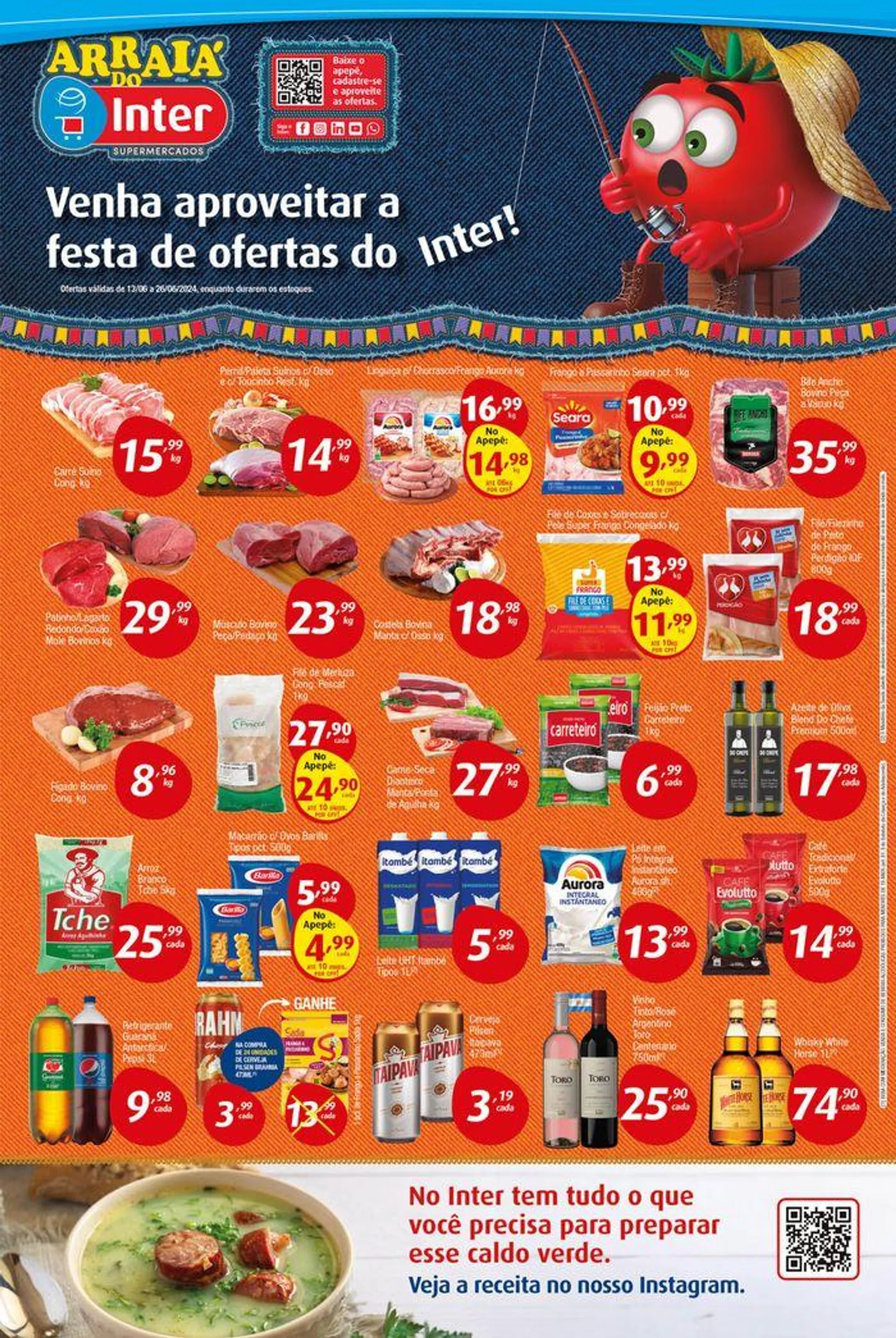 Encarte de Ofertas Supermercados Intercontinental 13 de junho até 26 de junho 2024 - Pagina 1