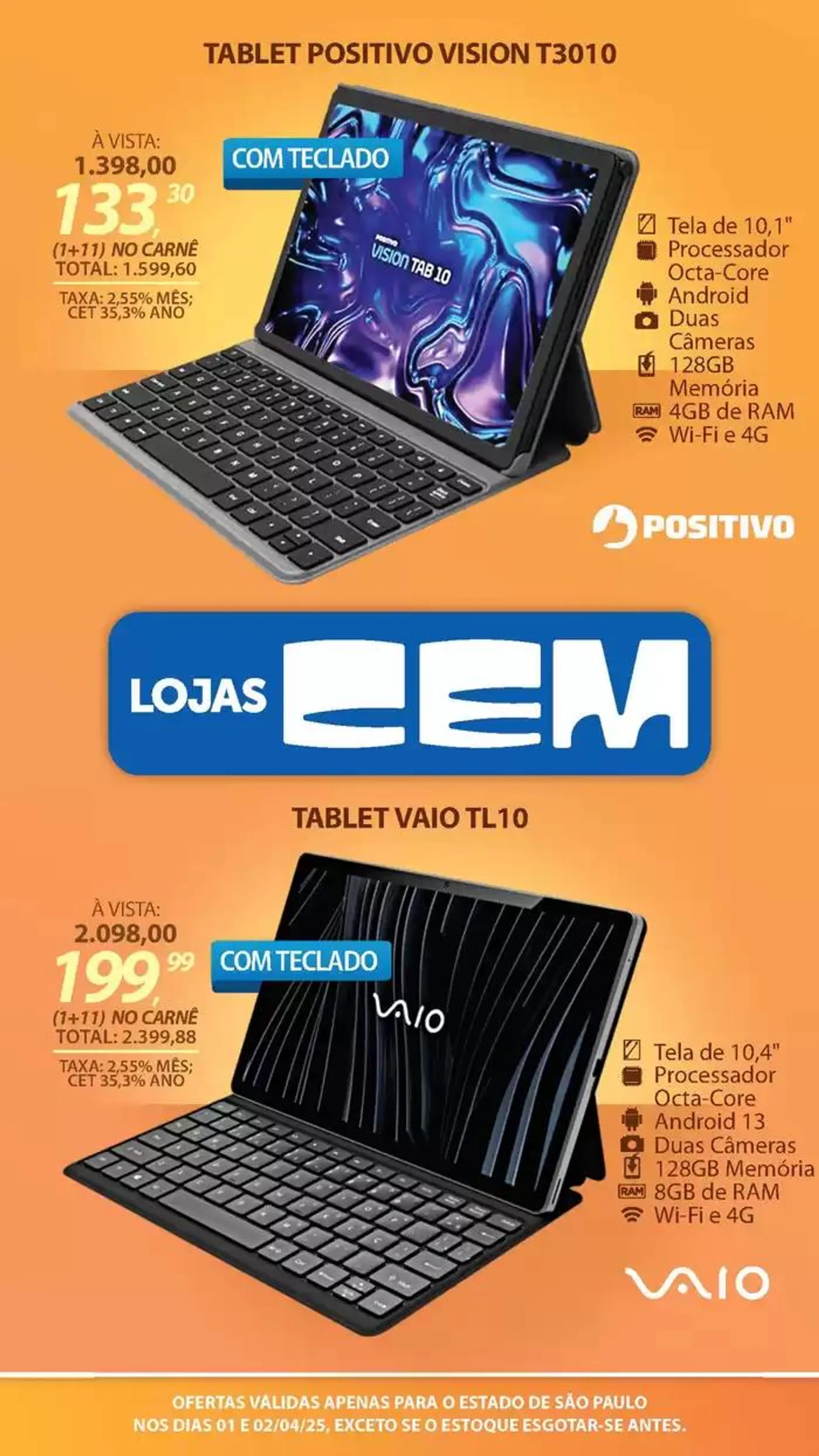 Encarte de Encarte Lojas Cem 3 de abril até 17 de abril 2025 - Pagina 11