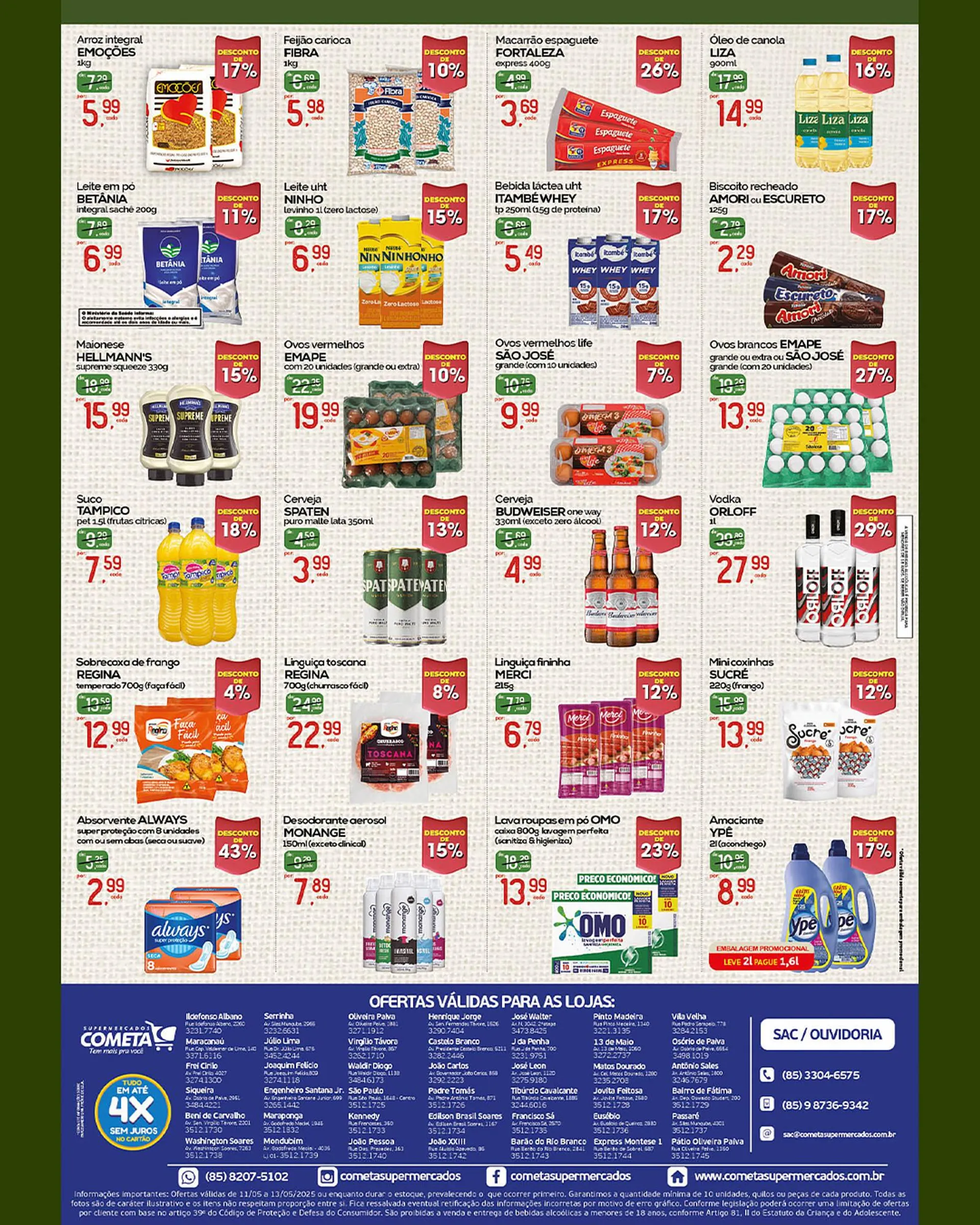 Encarte de Catálogo Cometa Supermercados 11 de maio até 13 de maio 2025 - Pagina 3