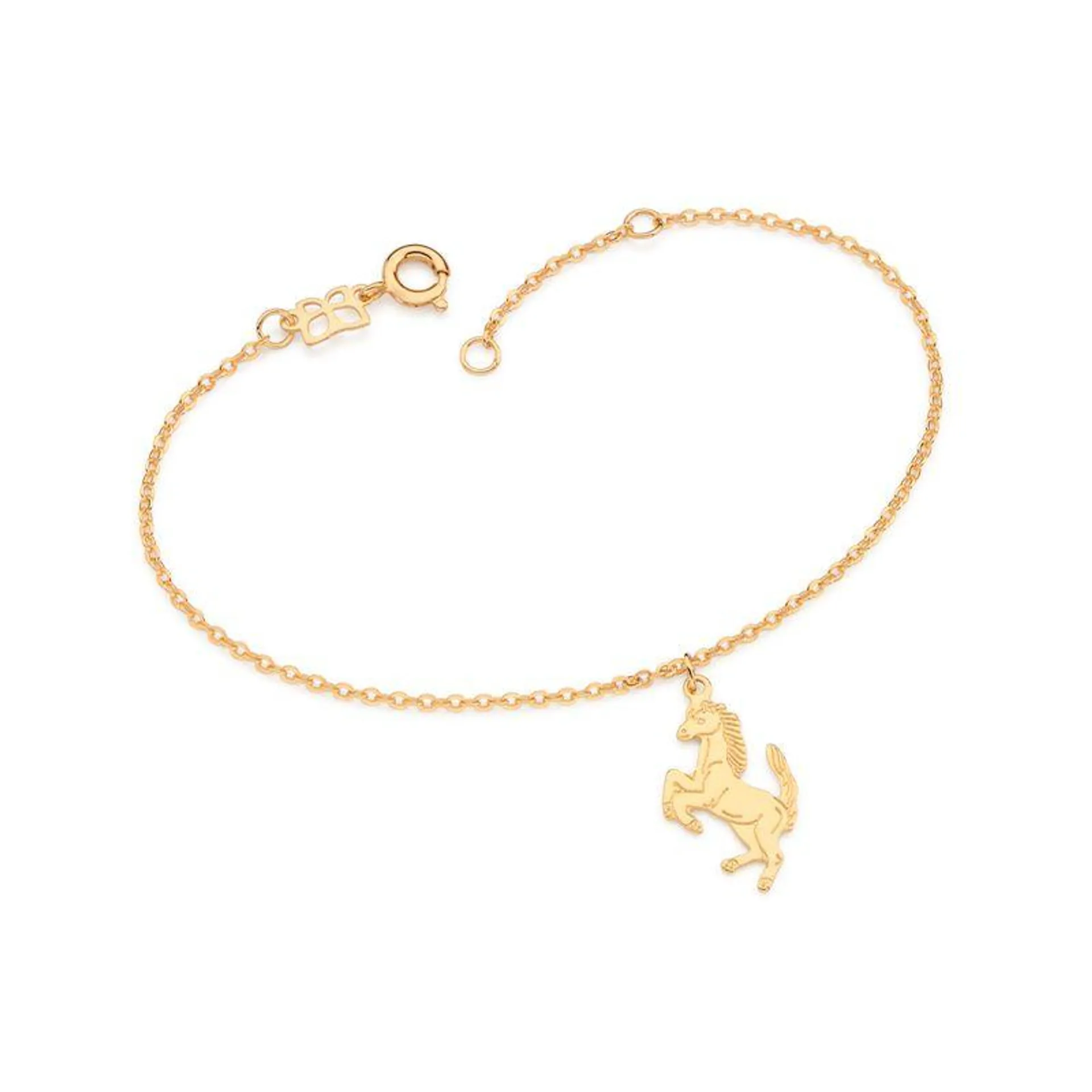 PULSEIRA COM CAVALO BANHADA A OURO 18K - TAM.19 5521511900