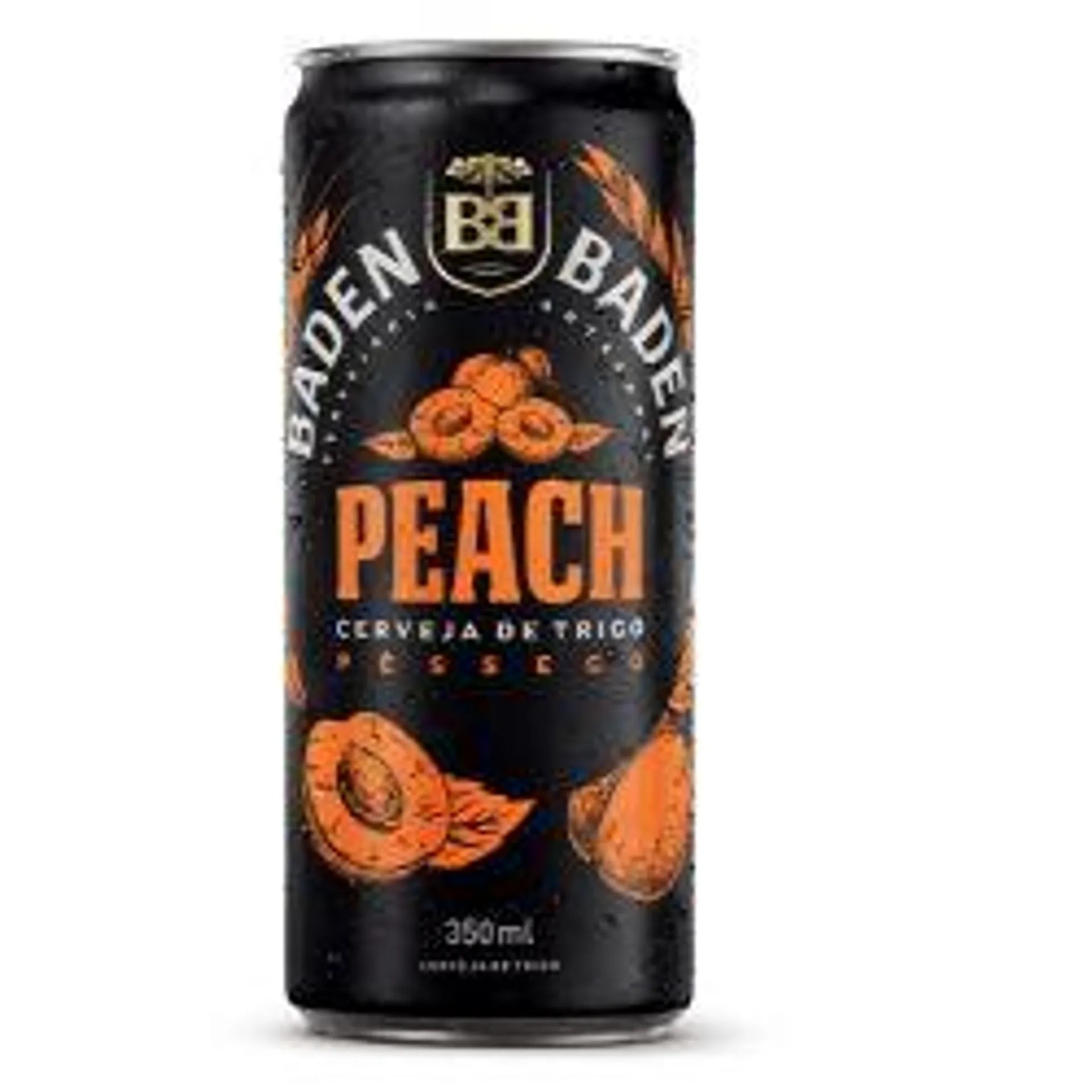 Cerveja De Trigo Peach Pêssego Baden Baden Lata 350ml