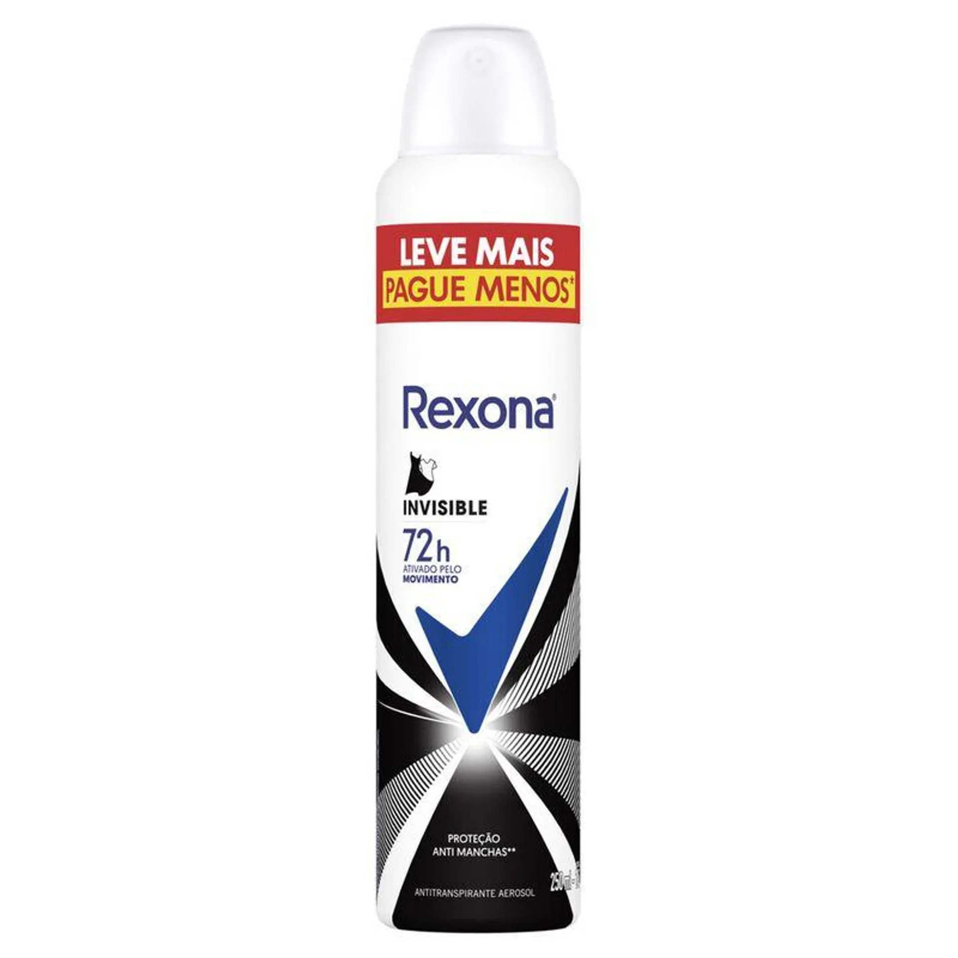 Desodorante Aerosol Rexona Fem Invisible 250ml L Mais P Menos