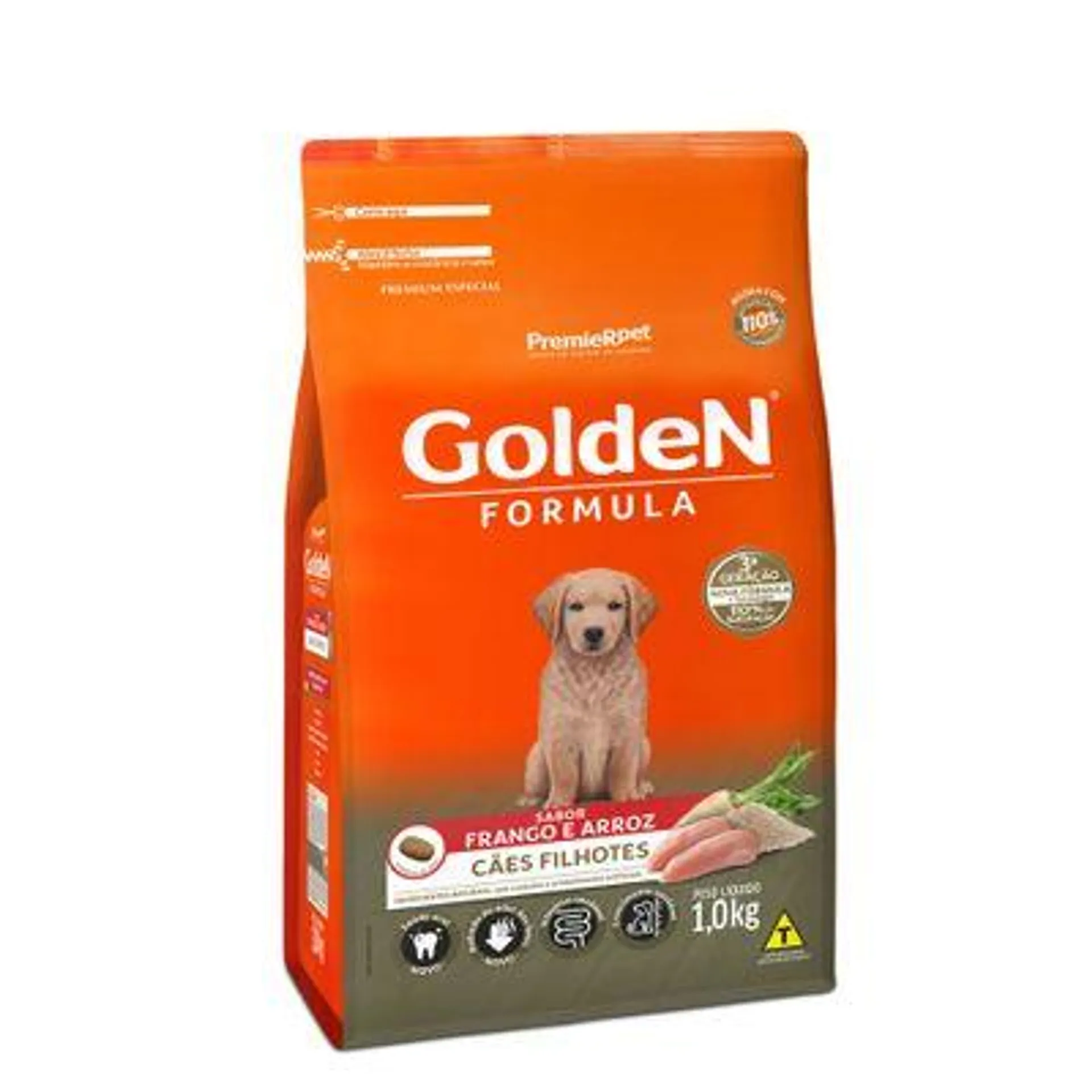 Ração Golden Fórmula Cães Filhotes Frango e Arroz 1 kg