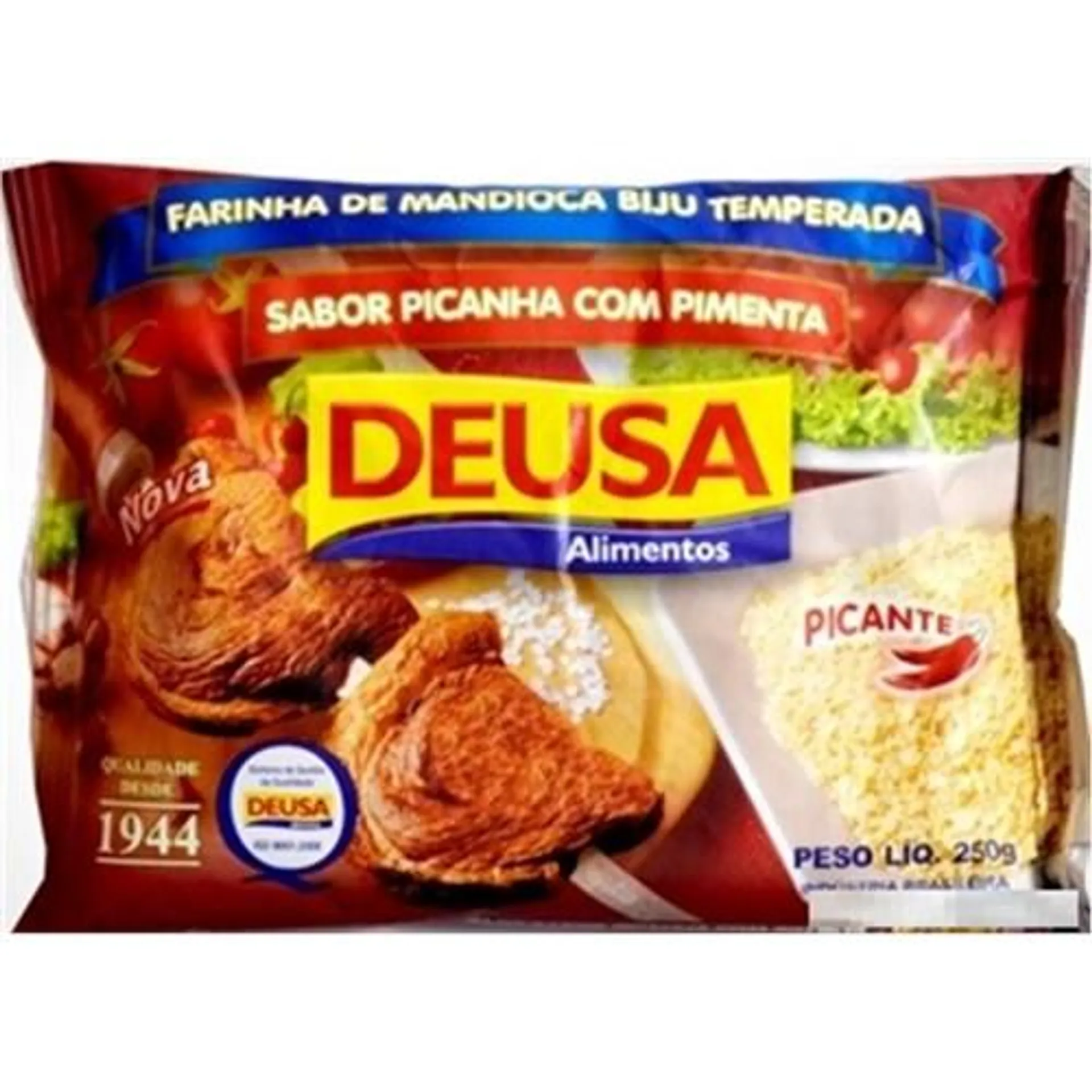 Farofa de Mandioca Deusa Picanha com Pimenta Pacote 250G