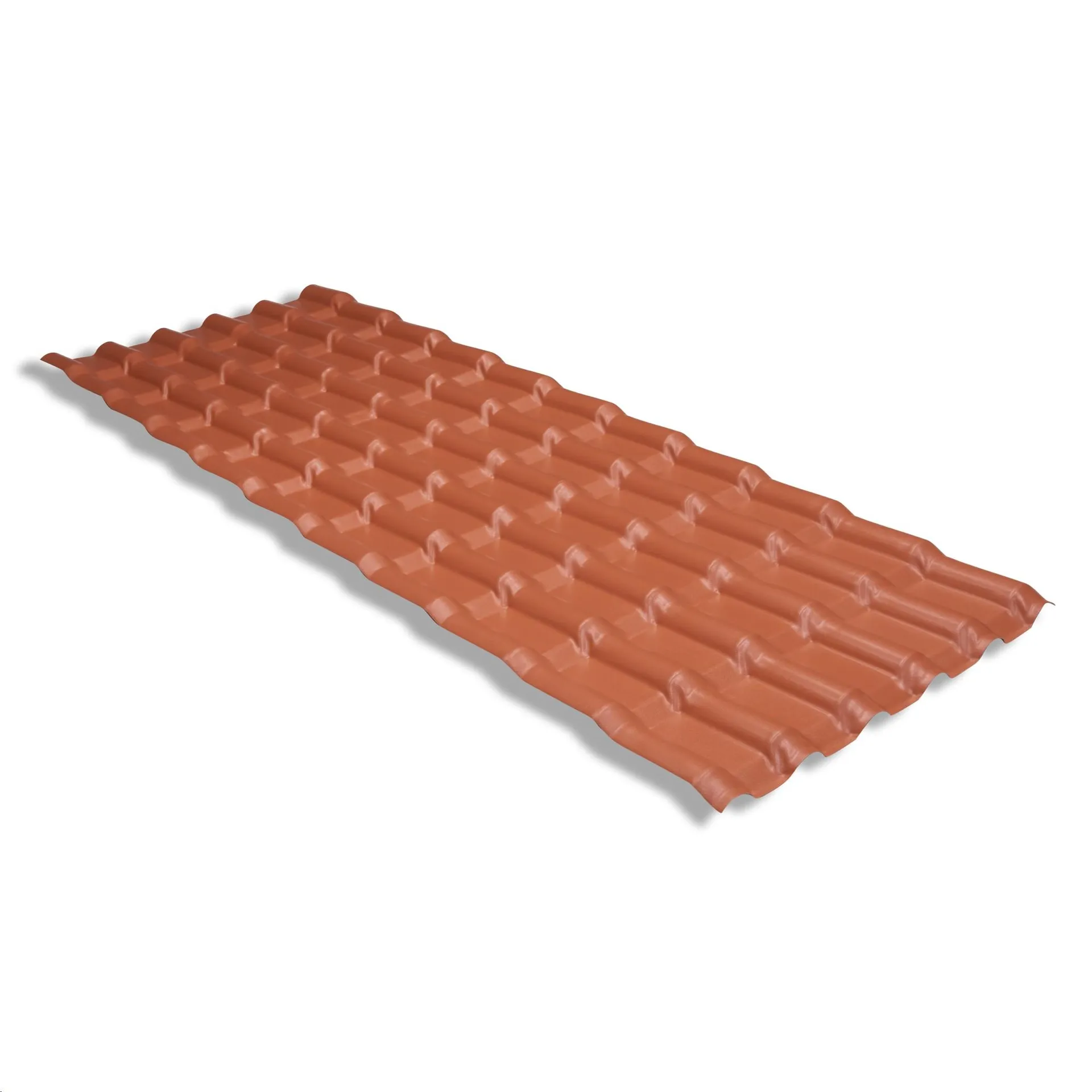 Telha Plan Ondulada Cerâmica 197x88cm Terracota - Eplast Telha