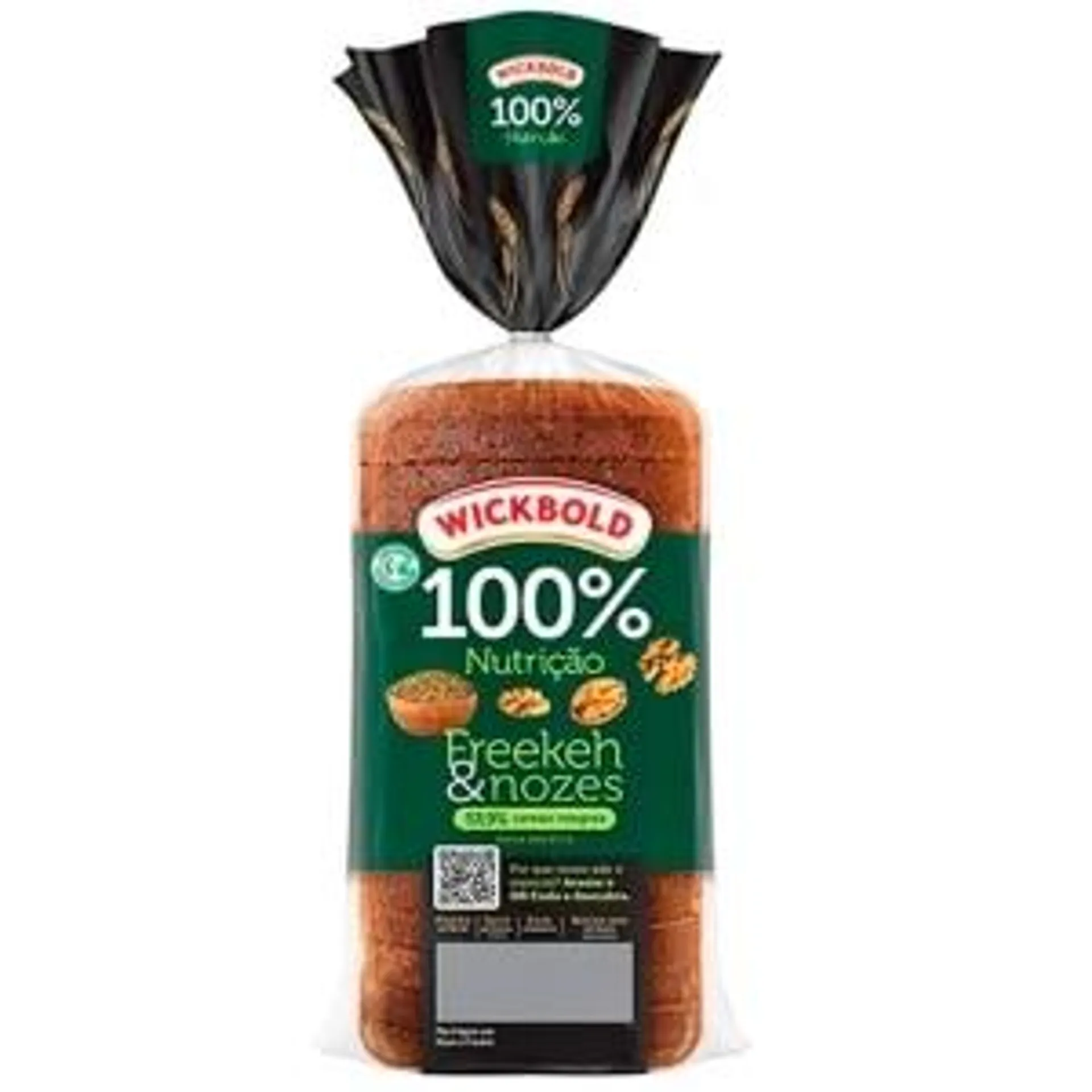 Pão Wickbold 100% Nutrição Freekeh e Nozes 350g