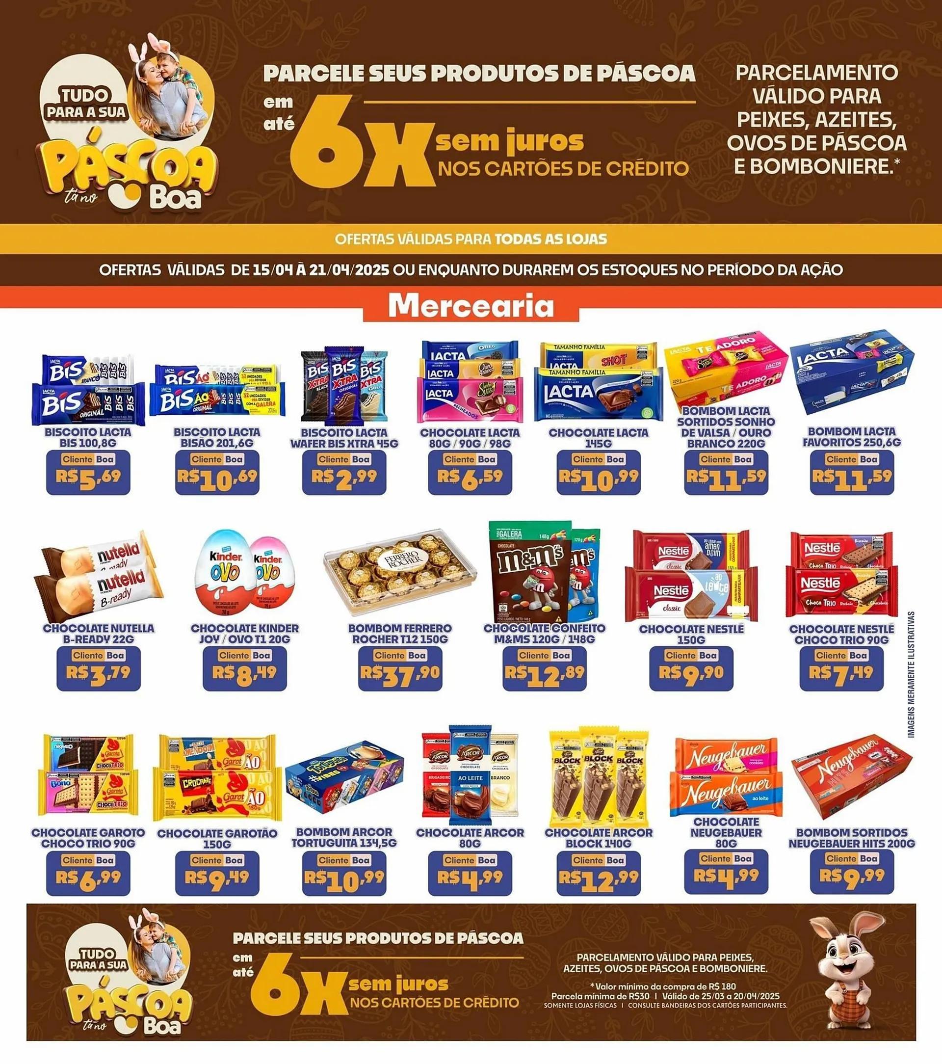 Encarte de Catálogo Boa Supermercados 15 de abril até 21 de abril 2025 - Pagina 1