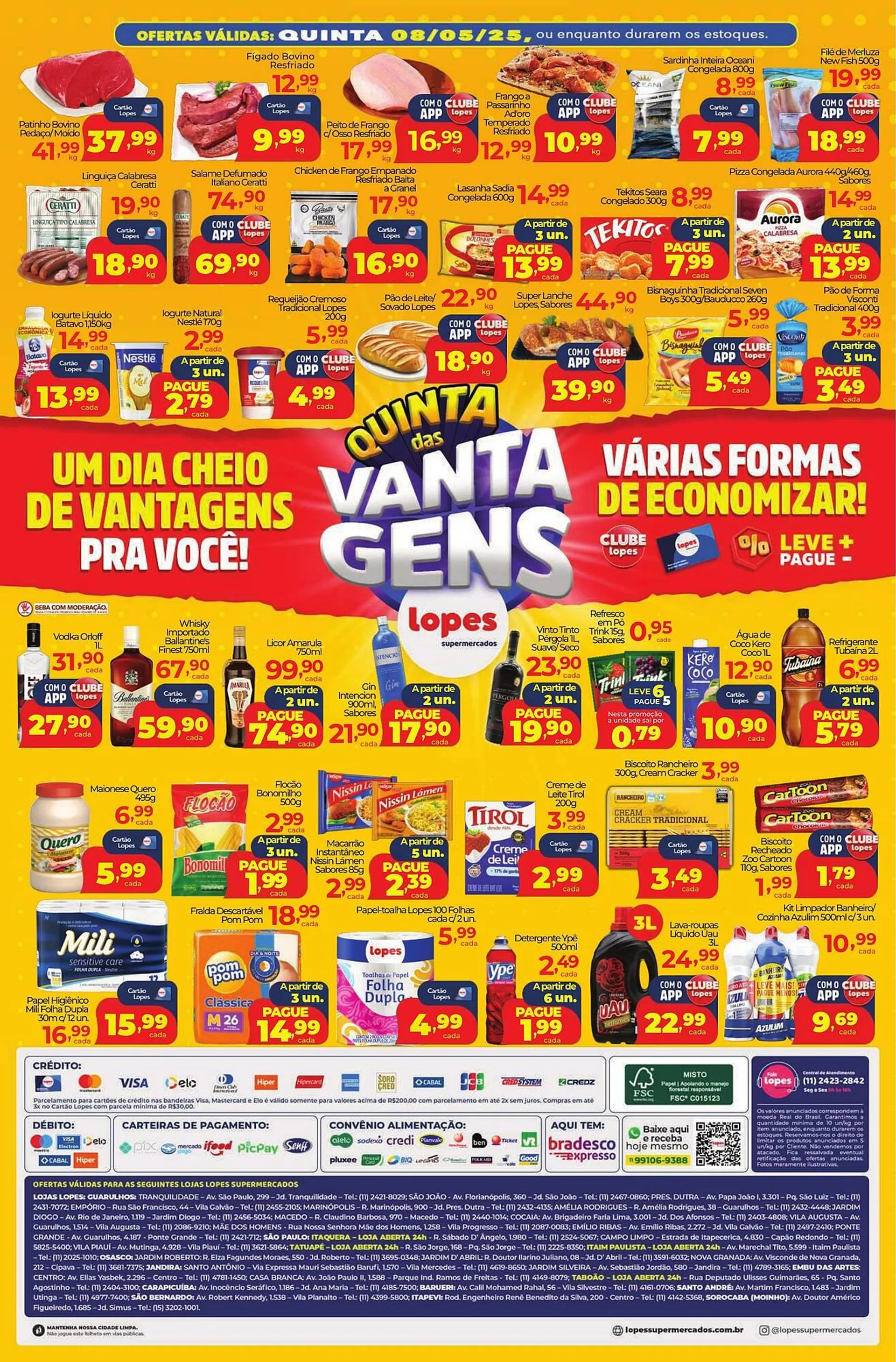 Encarte de Catálogo Lopes Supermercados 6 de maio até 8 de maio 2025 - Pagina 2