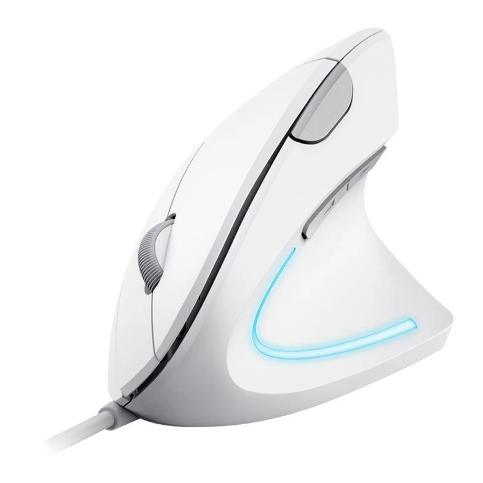 Mouse Trust Verto Ergonomic, USB, 1600DPI, 6 Botoes, Branco, T25133