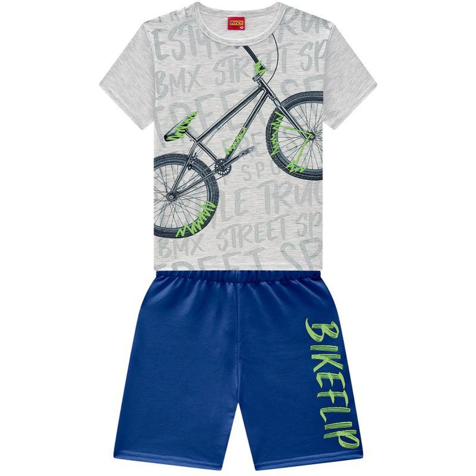 Conjunto Infantil Masculino Camiseta + Bermuda Kyly