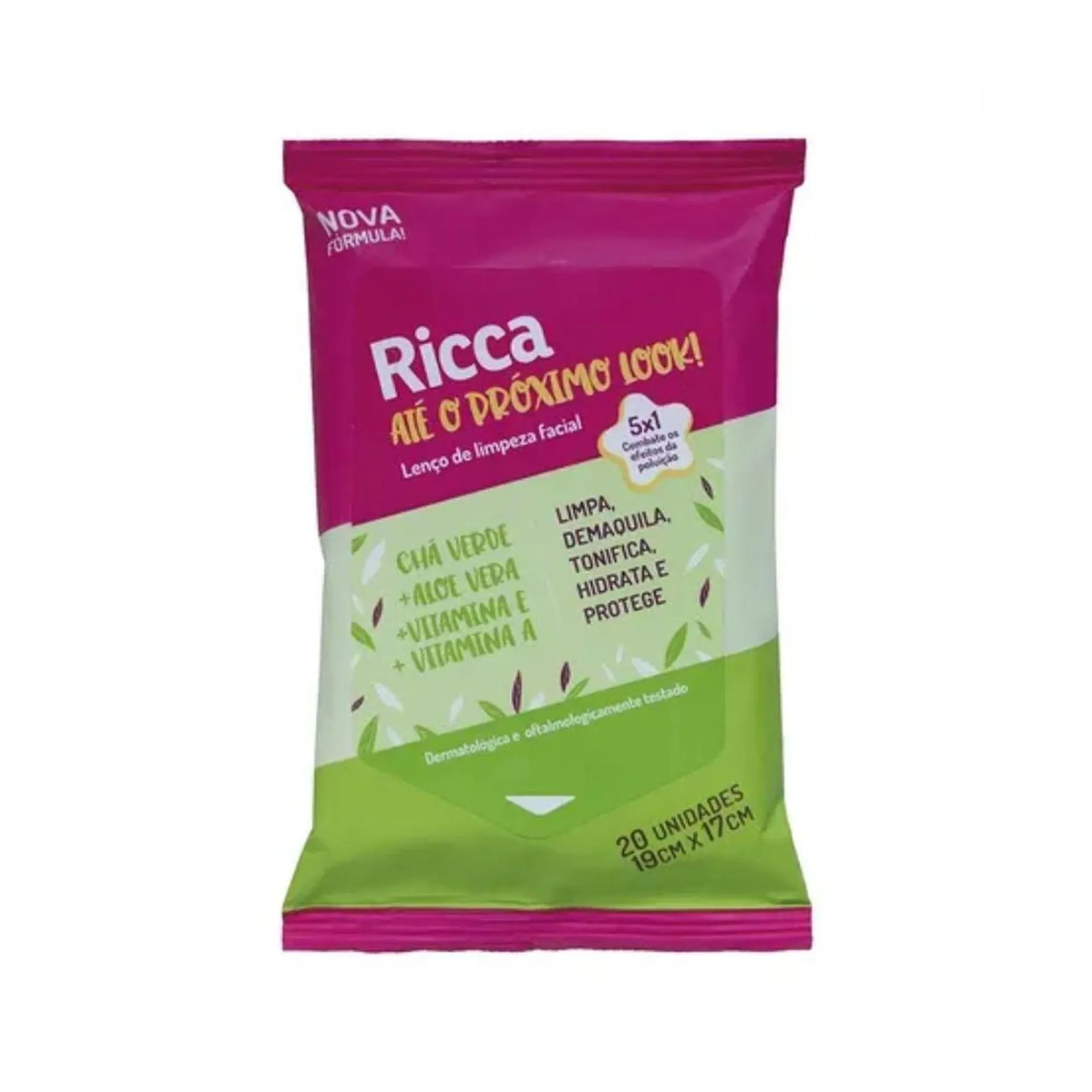 Lenco De Limpeza Facial Ricca 20Pcs- Ricca