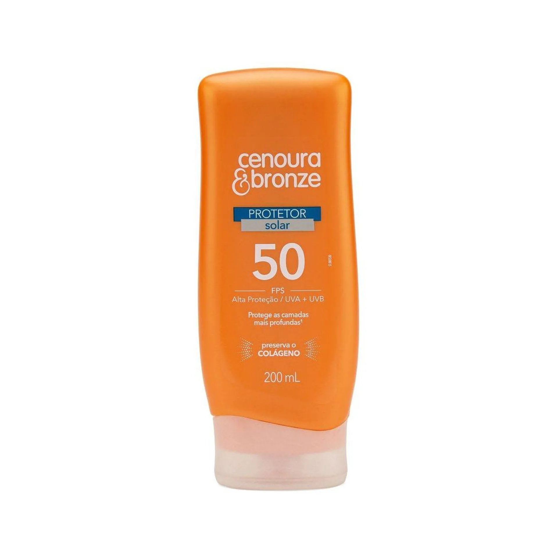 Protetor Solar Corporal Loção FPS 50 Cenoura & Bronze 200ml