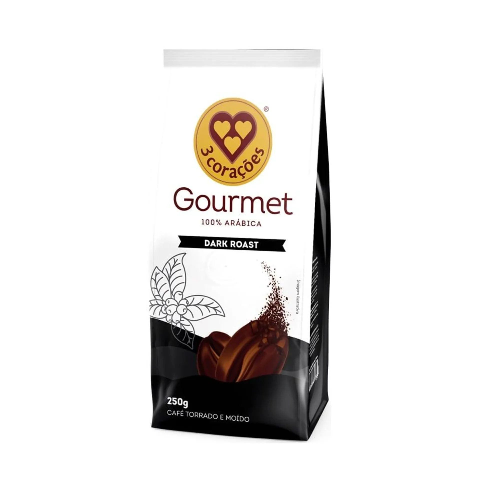 Café 3 Corações Gourmet Dark 250g