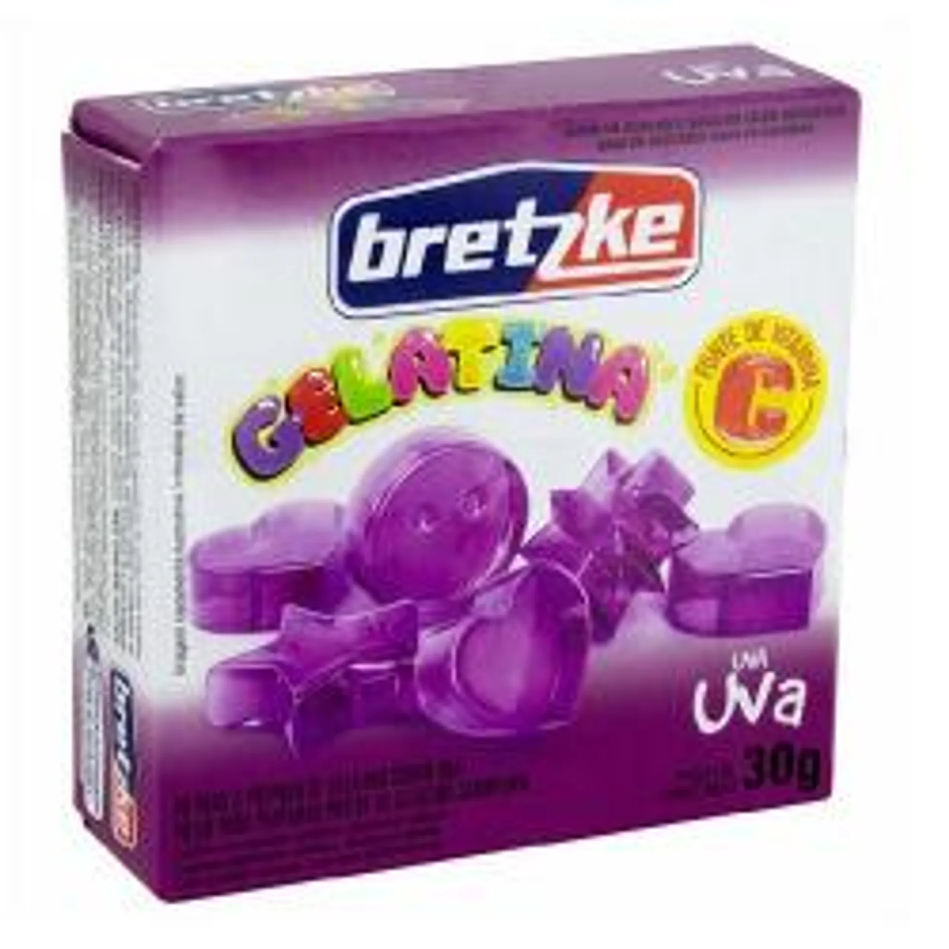 Pó P/gelatina Bretzke Uva Cx 30g