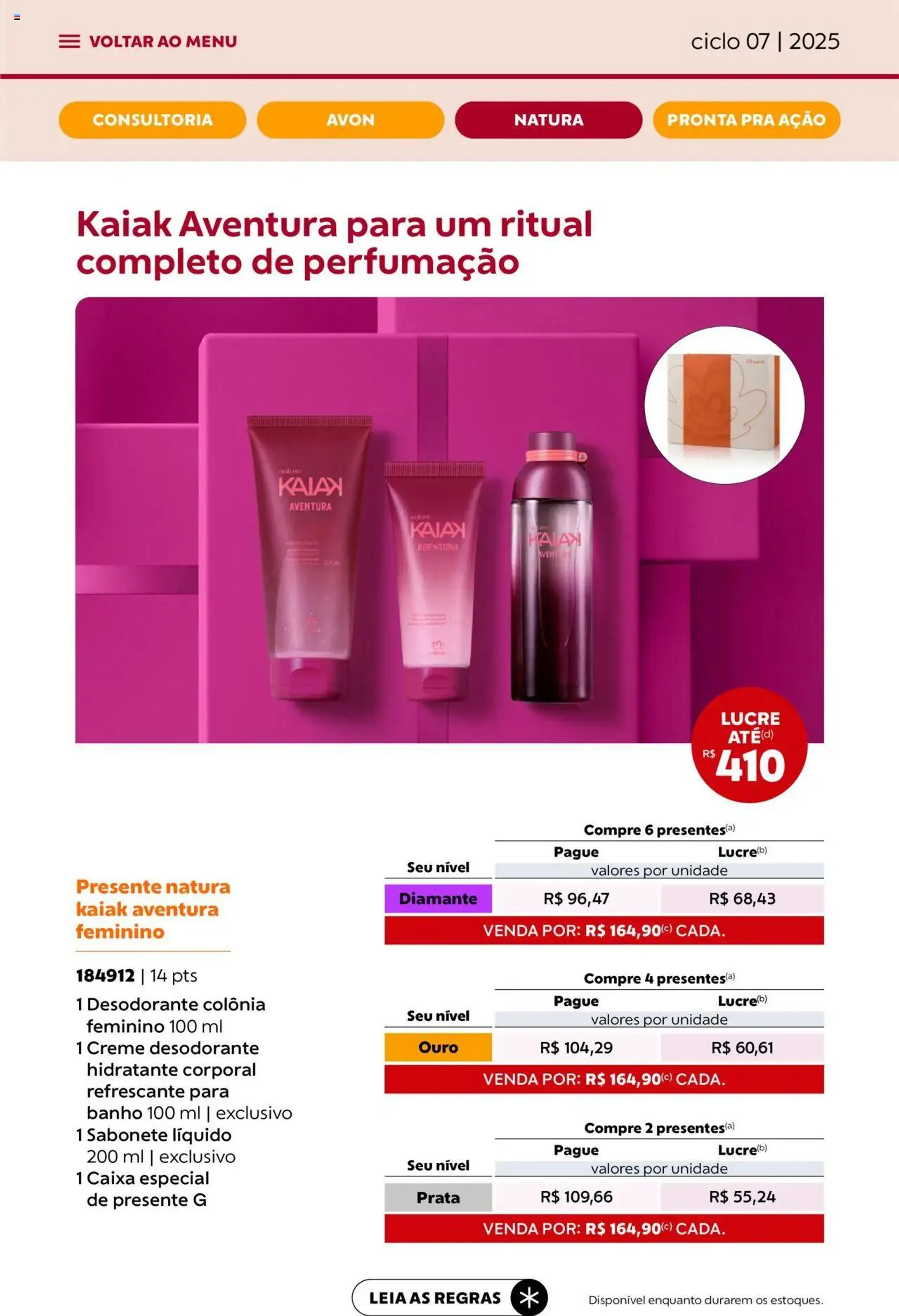 Encarte de Avon - Campanha 07: Minha Consultoria 3 de abril até 1 de maio 2025 - Pagina 53