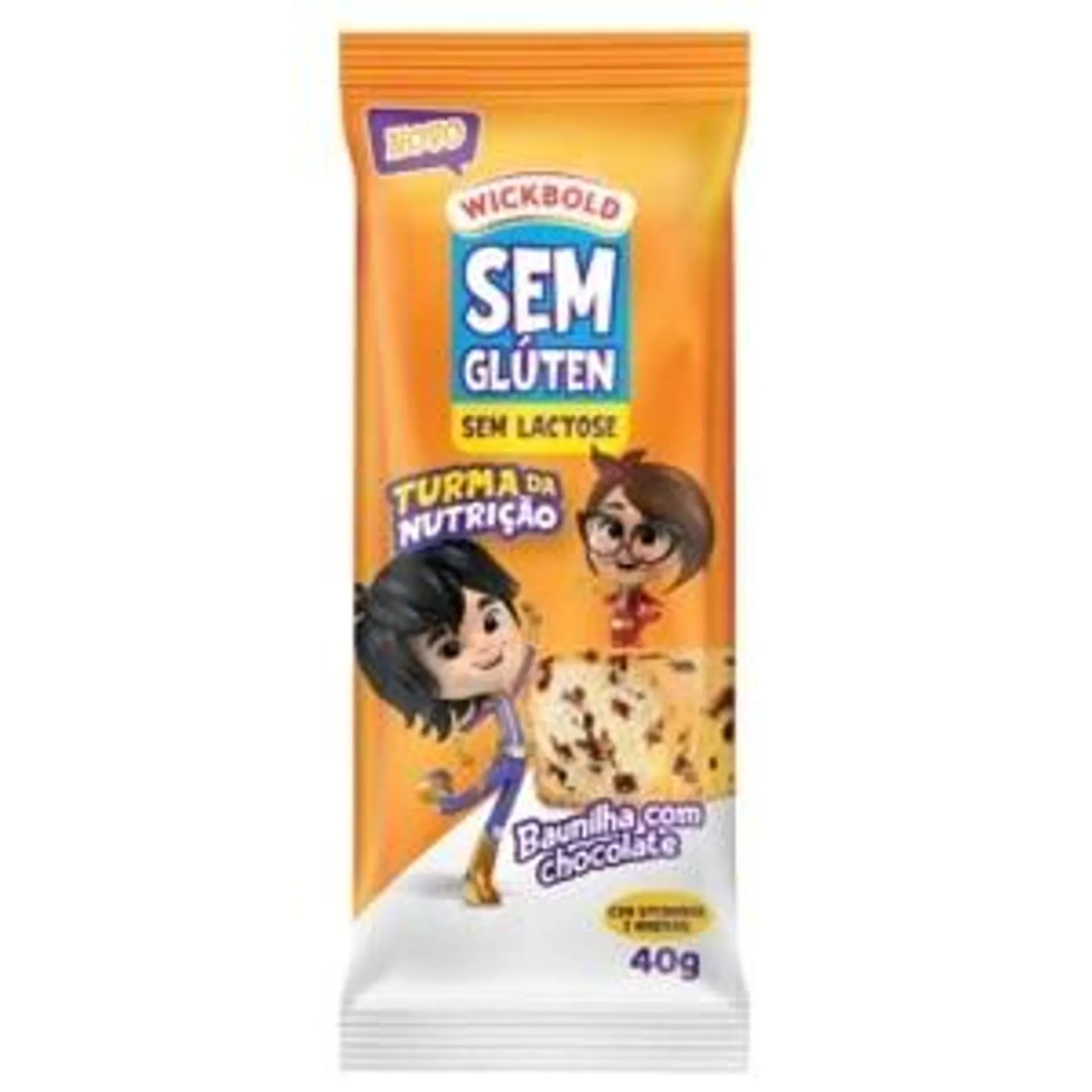 Bolinho Wickbold Sem Glúten Baunilha Com Chocolate 40g