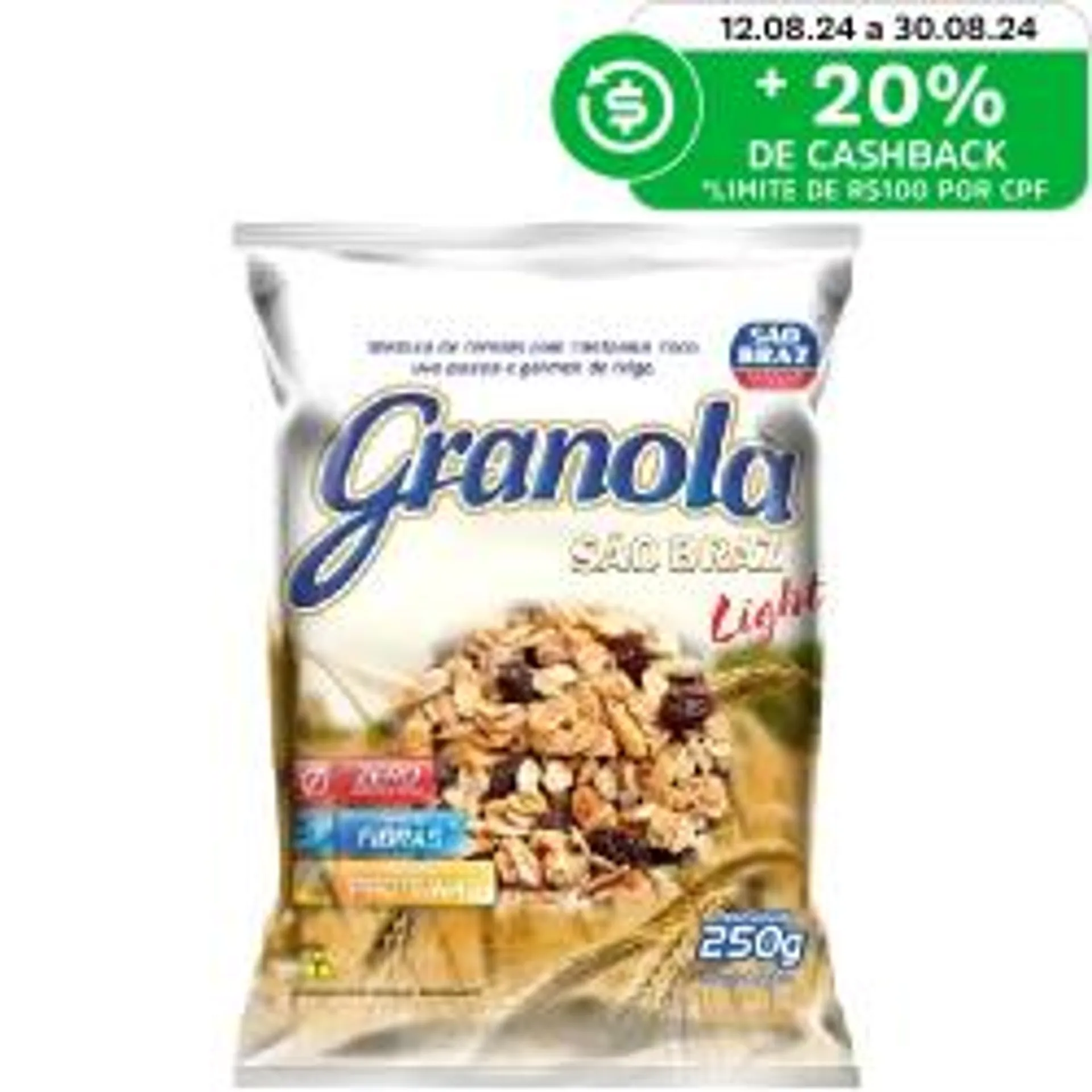 Granola Sao Braz Light Pacote 250g