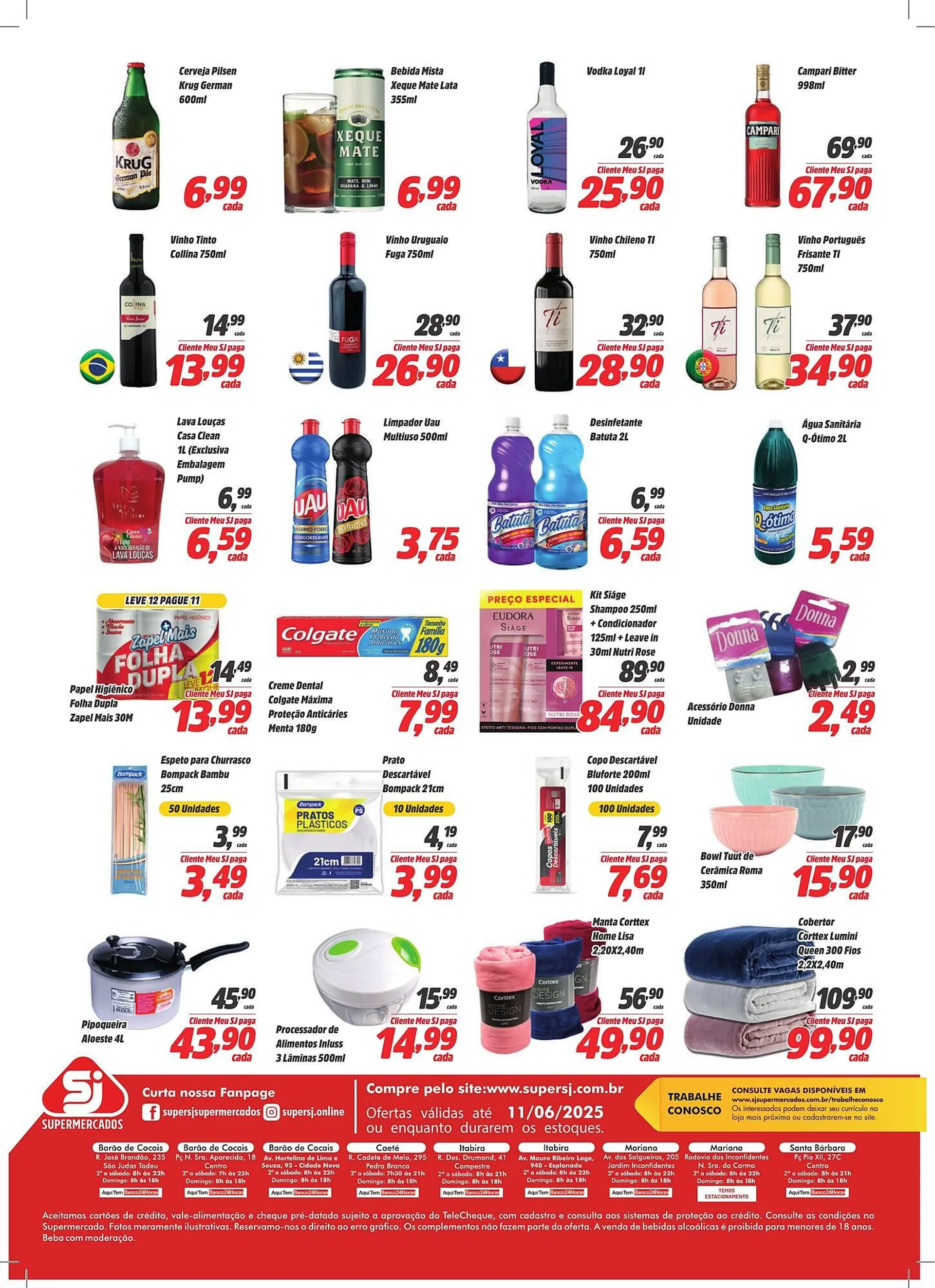 Encarte de Catálogo Sj Supermercados 29 de maio até 11 de junho 2025 - Pagina 2
