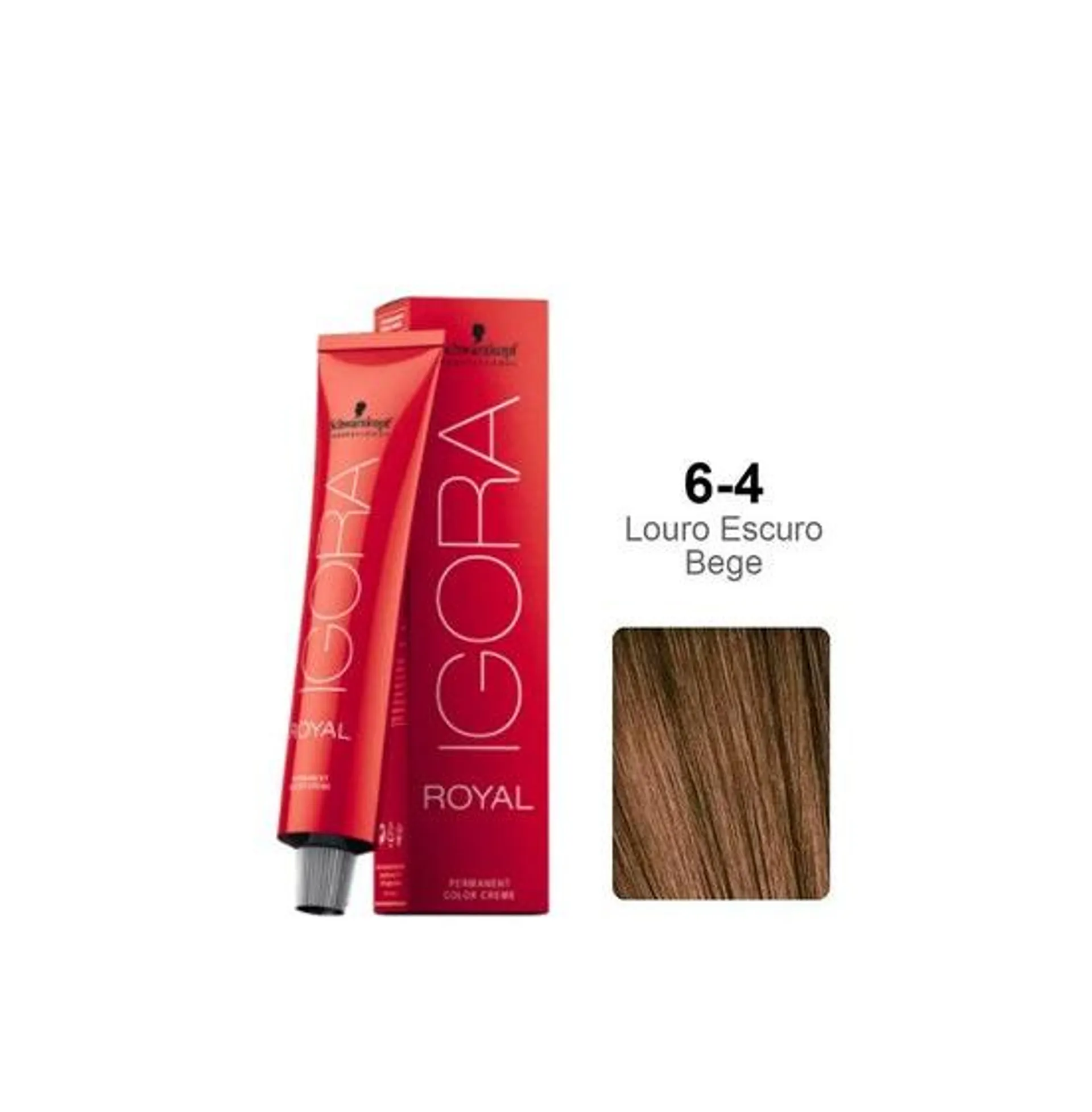 Tintura Schwarzkopf Igora Royal 6.4 Louro Escuro Bege