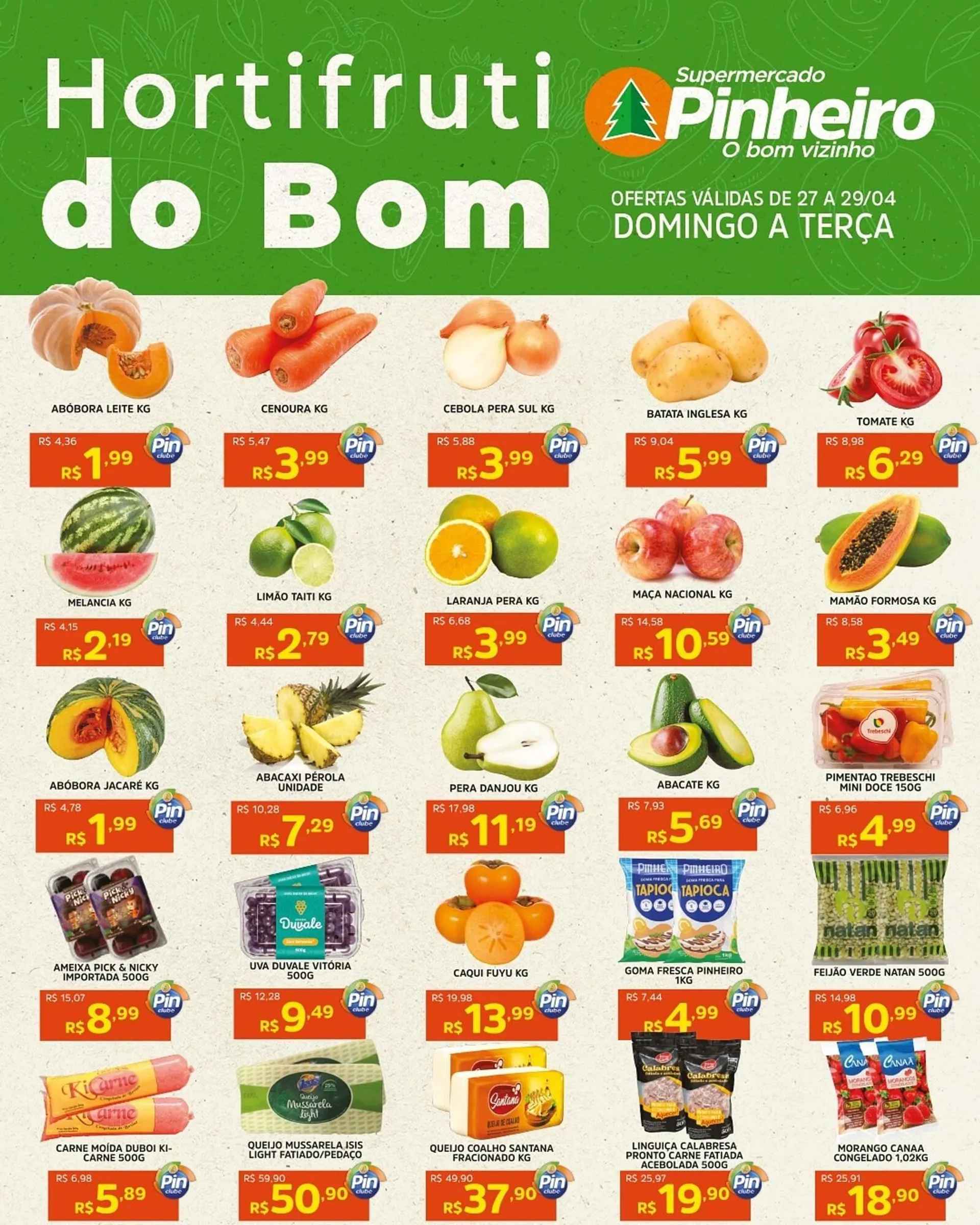 Encarte de Catálogo Pinheiro Supermercado 27 de abril até 29 de abril 2025 - Pagina 2
